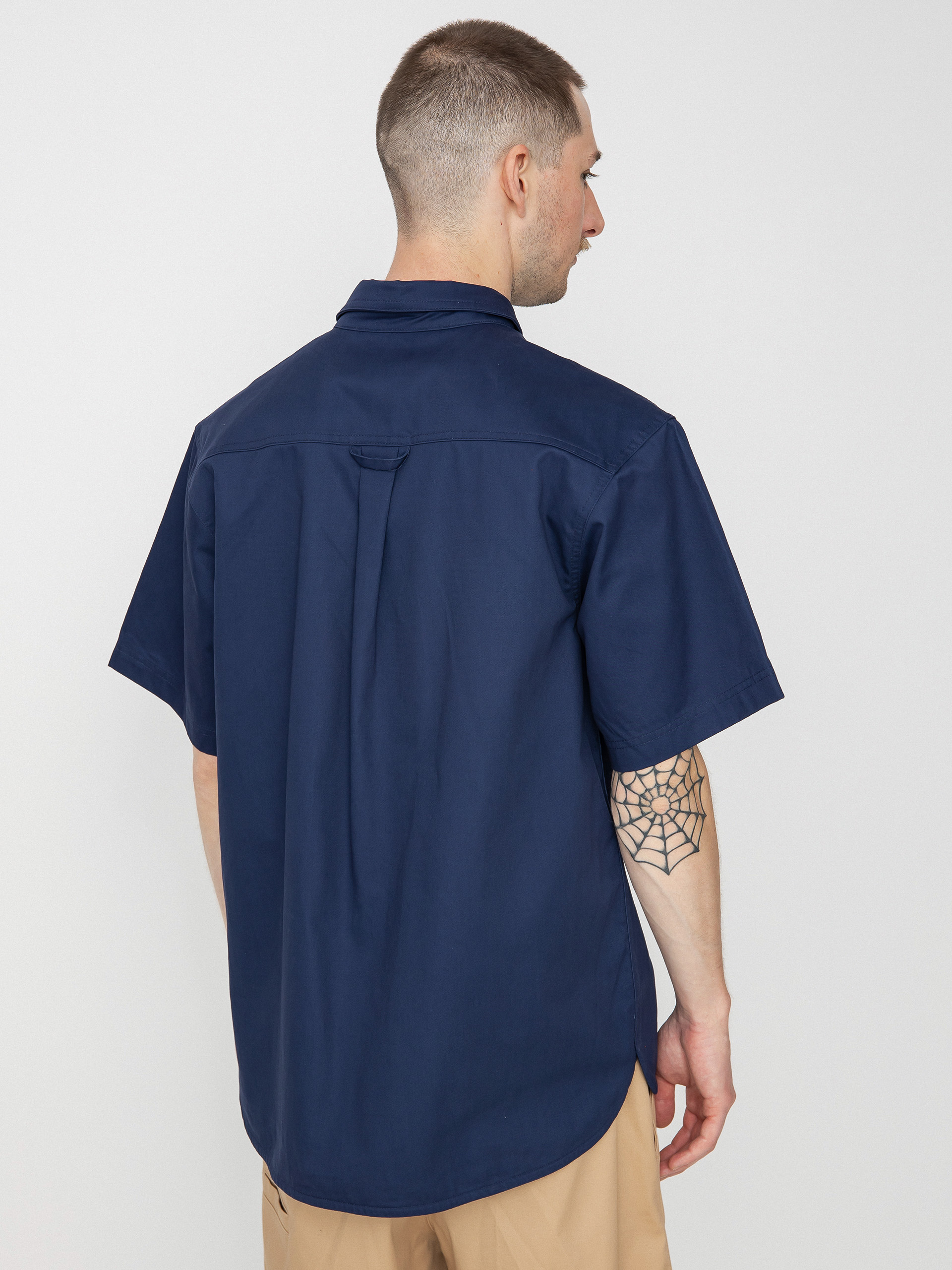 Košeľa Nike SB Tanglin Woven Button Up (midnight navy/coconut milk)