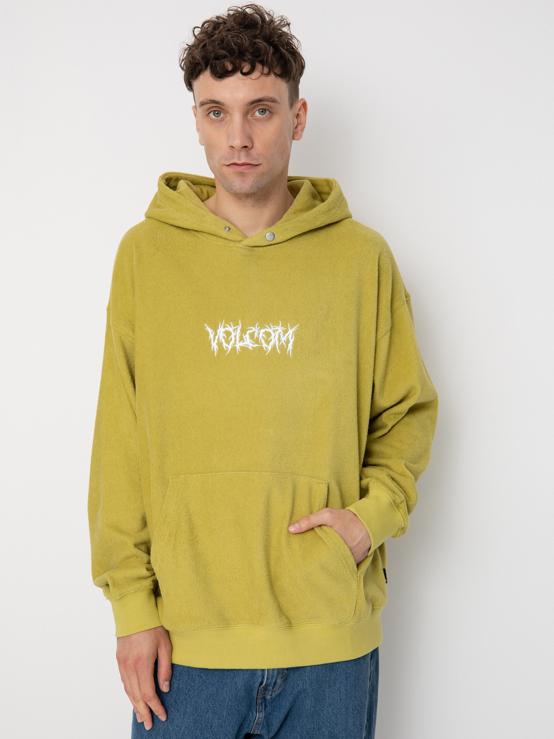 Mikina s kapucňou Volcom Chillhood HD (lentil green)