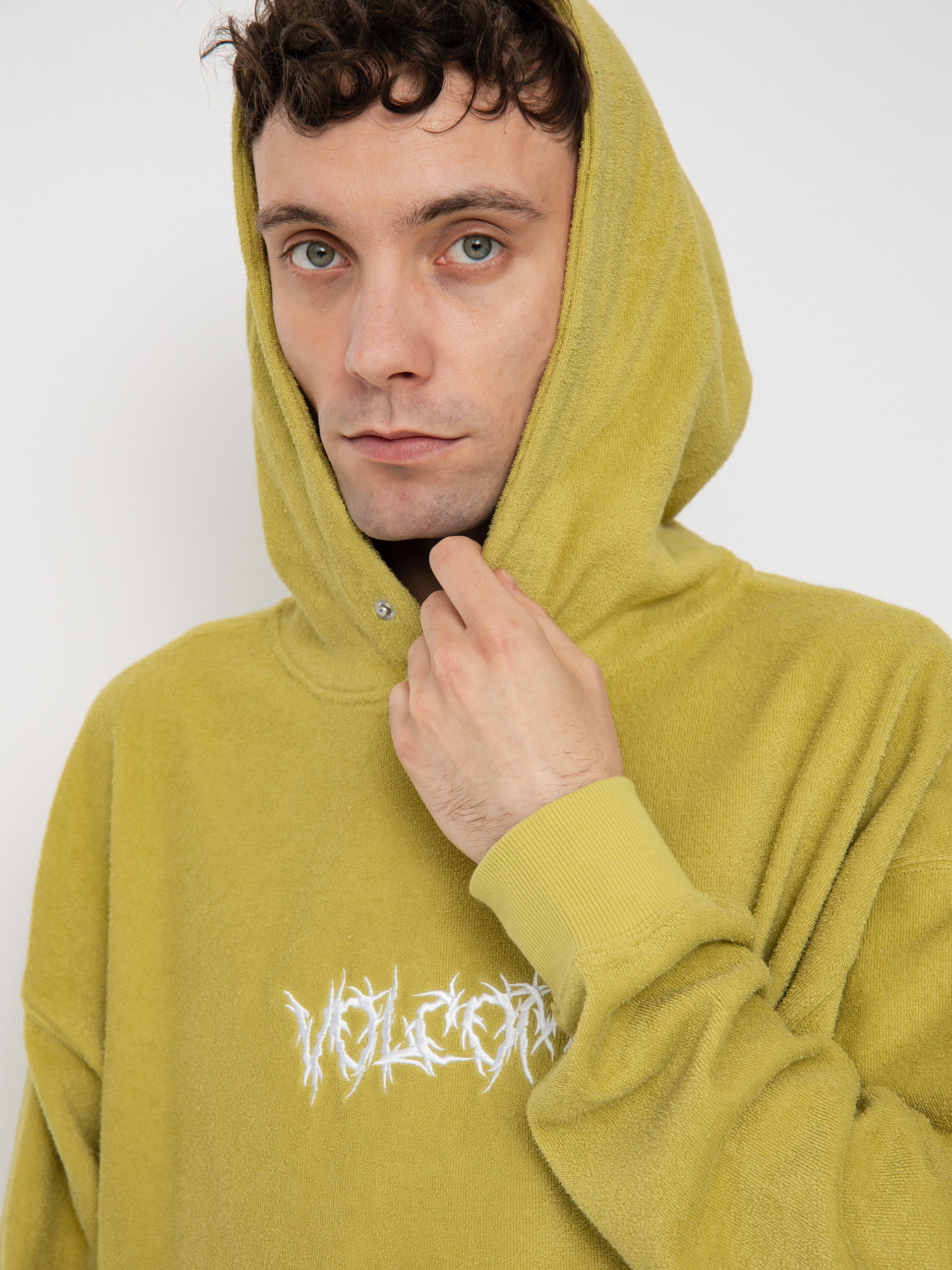 Mikina s kapucňou Volcom Chillhood HD (lentil green)