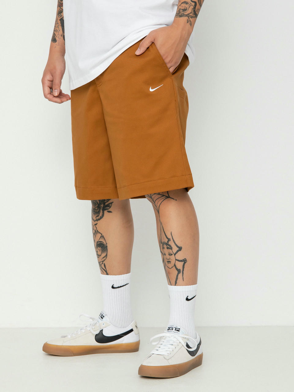 Kraťasy Nike SB El Chino (ale brown/white)