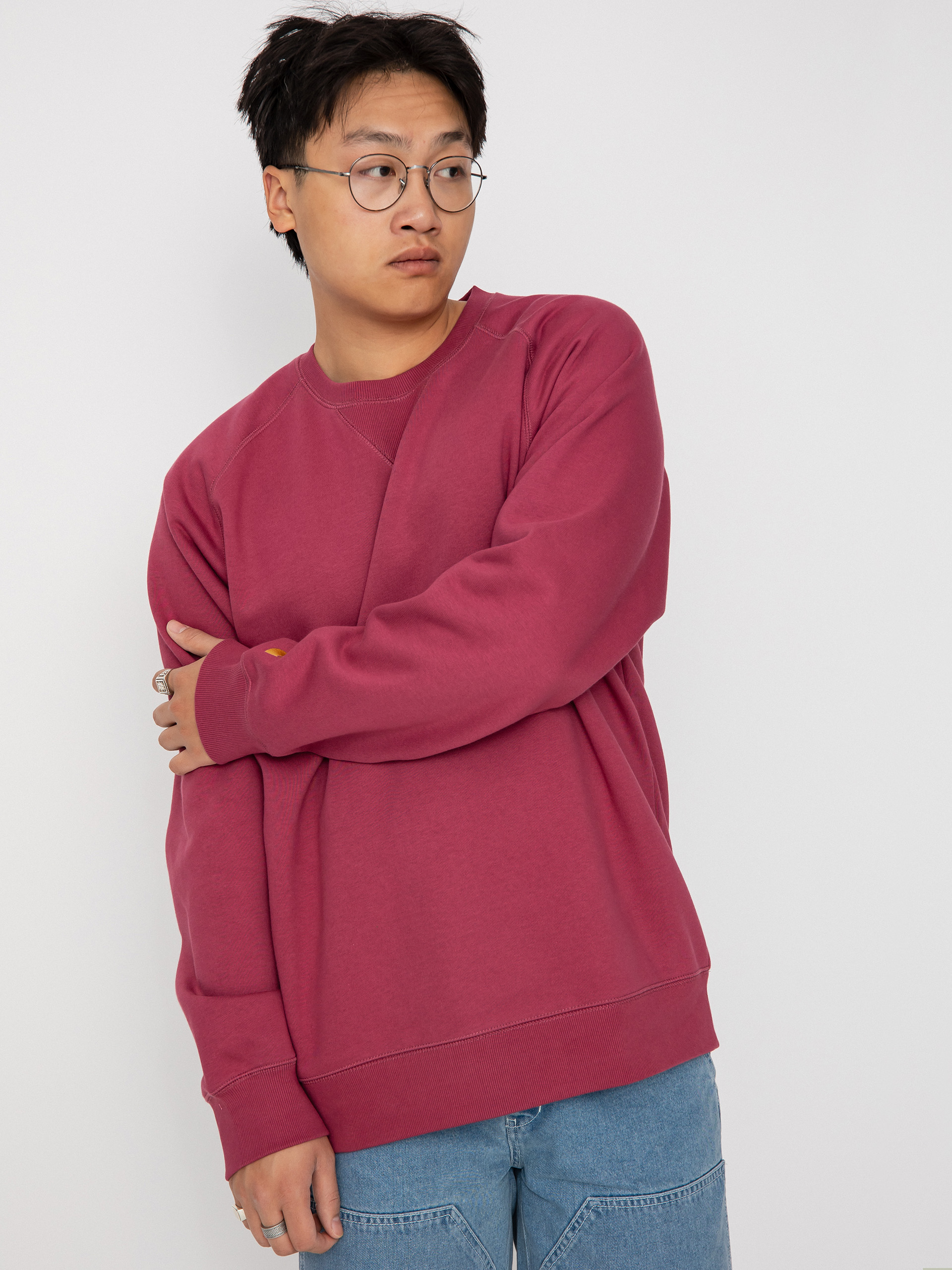 Mikina Carhartt WIP Chase (punch/gold)