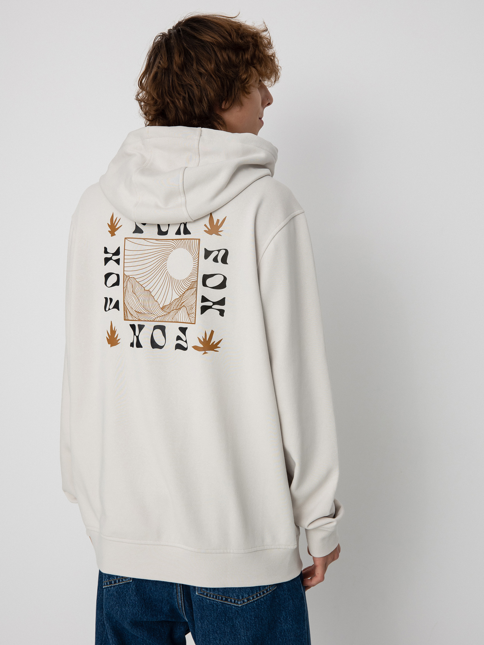 Mikina s kapucňou Fox Hinkley HD (vintage white)