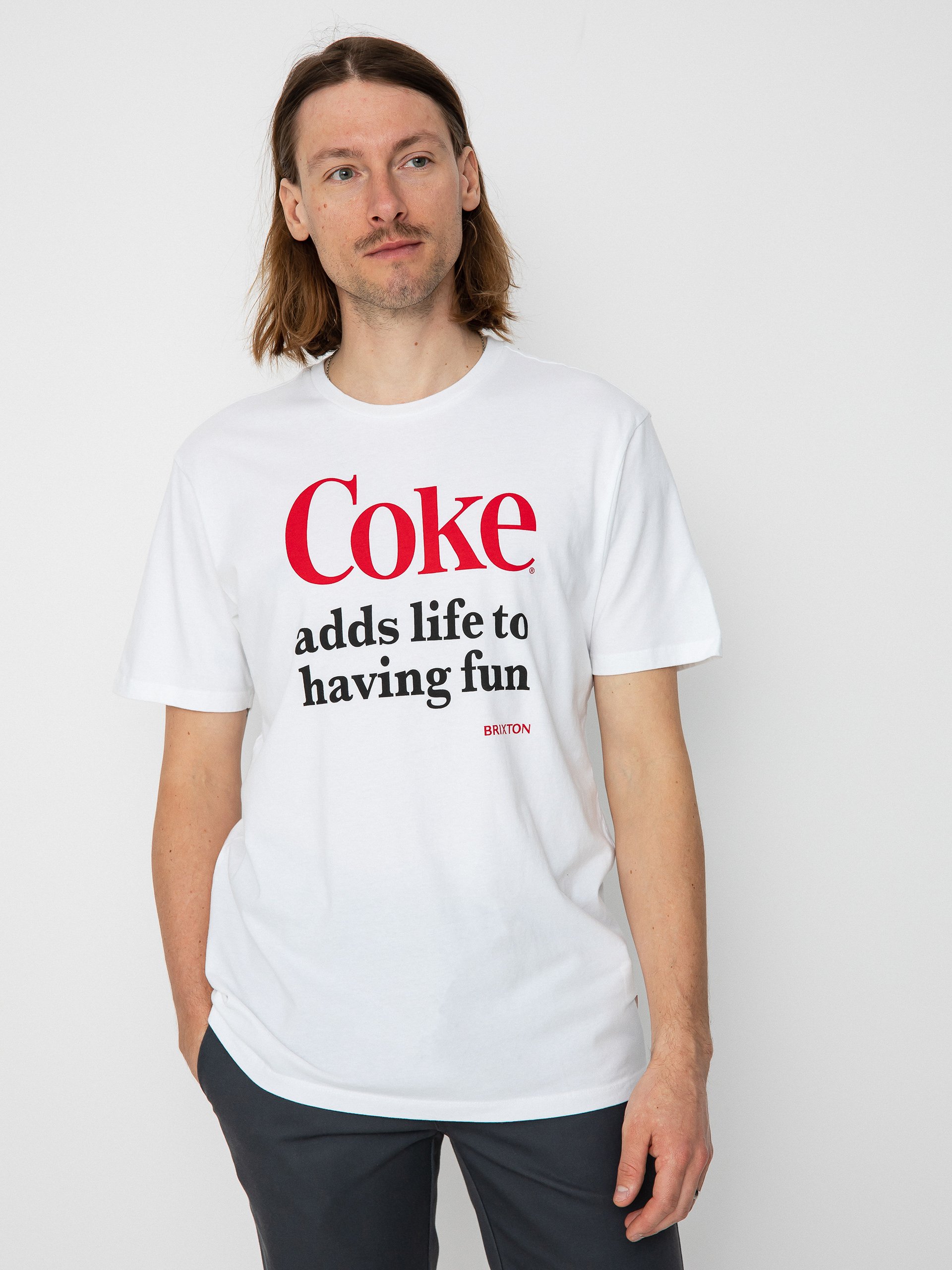 Triu010dko Brixton Coca-Cola Having Fun (white)