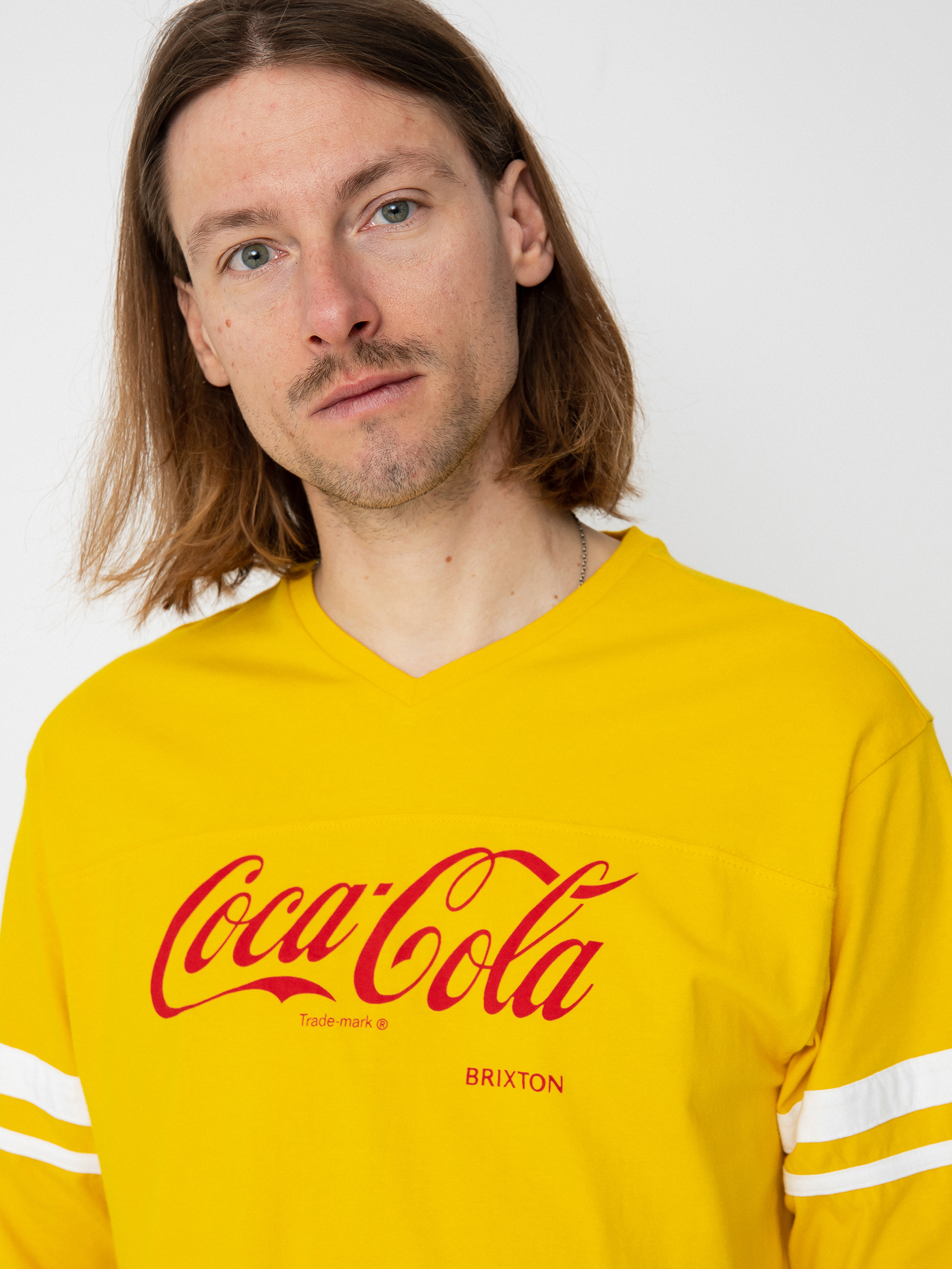 Tričko Brixton Coca-Cola Classic Football (yellow)