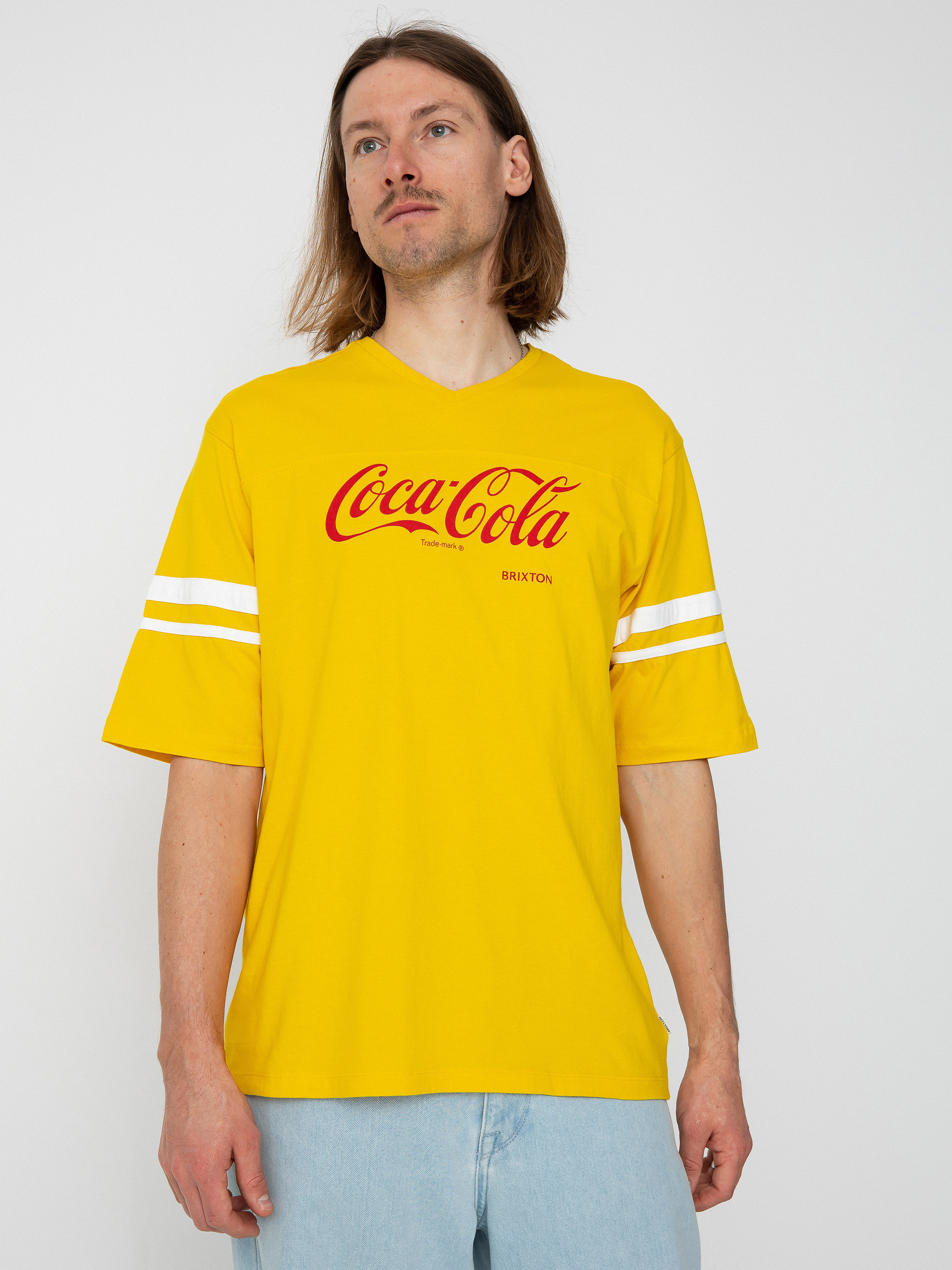 Tričko Brixton Coca-Cola Classic Football (yellow)