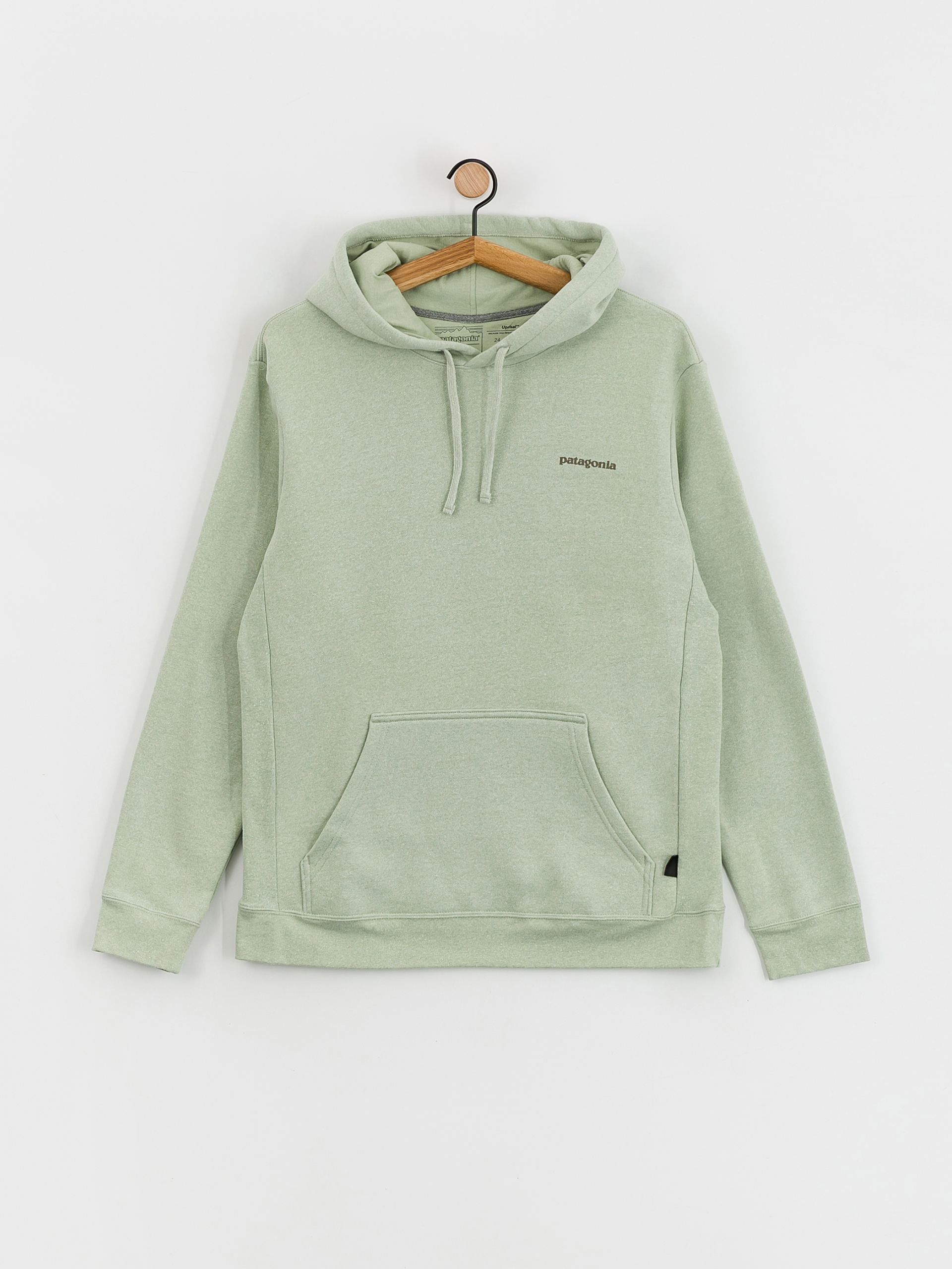 Mikina s kapucňou Patagonia Boardshort Logo Uprisal HD (salvia green)