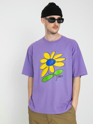 Tričko OBEY Sun Flower (purple flower)