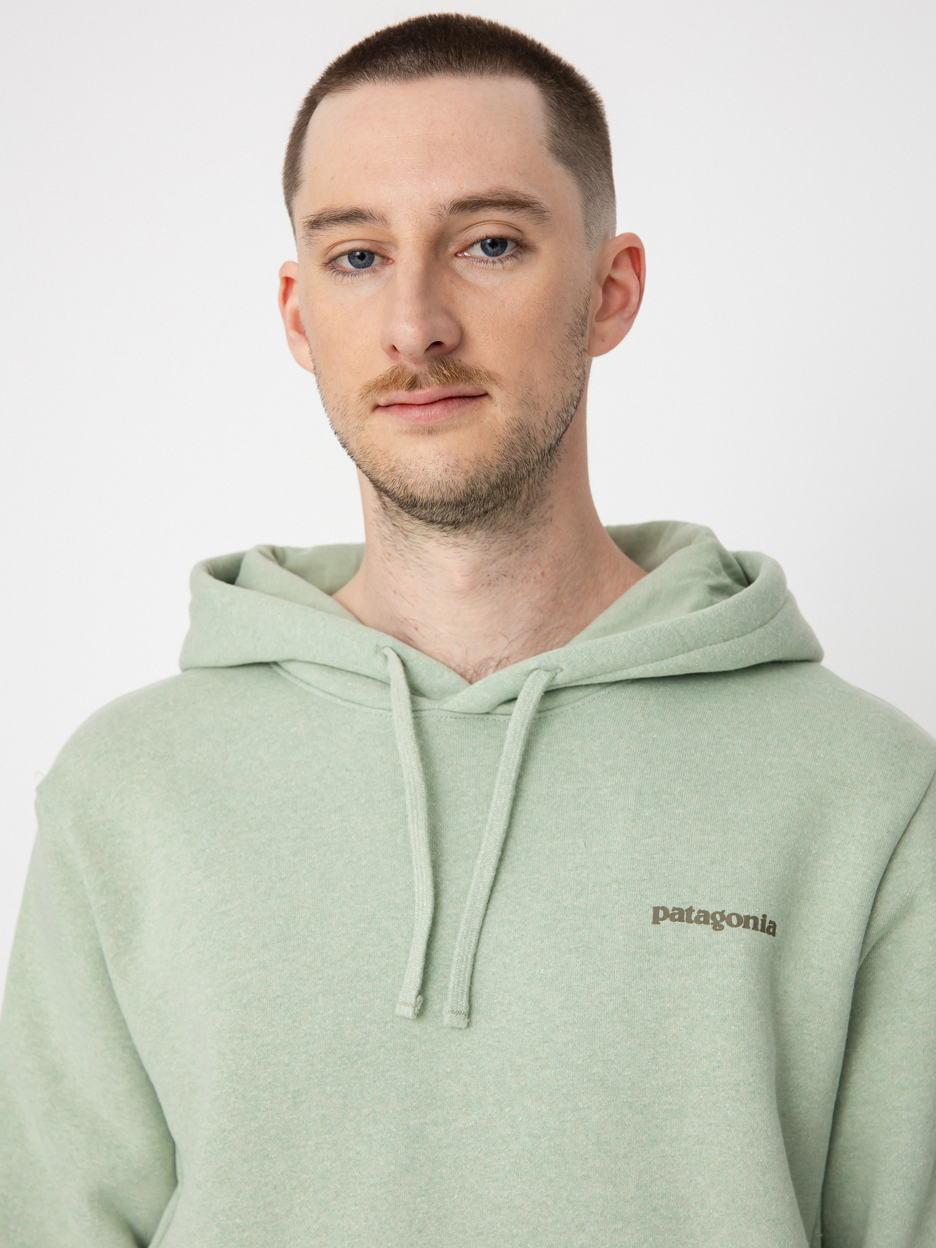 Mikina s kapucňou Patagonia Boardshort Logo Uprisal HD (salvia green)