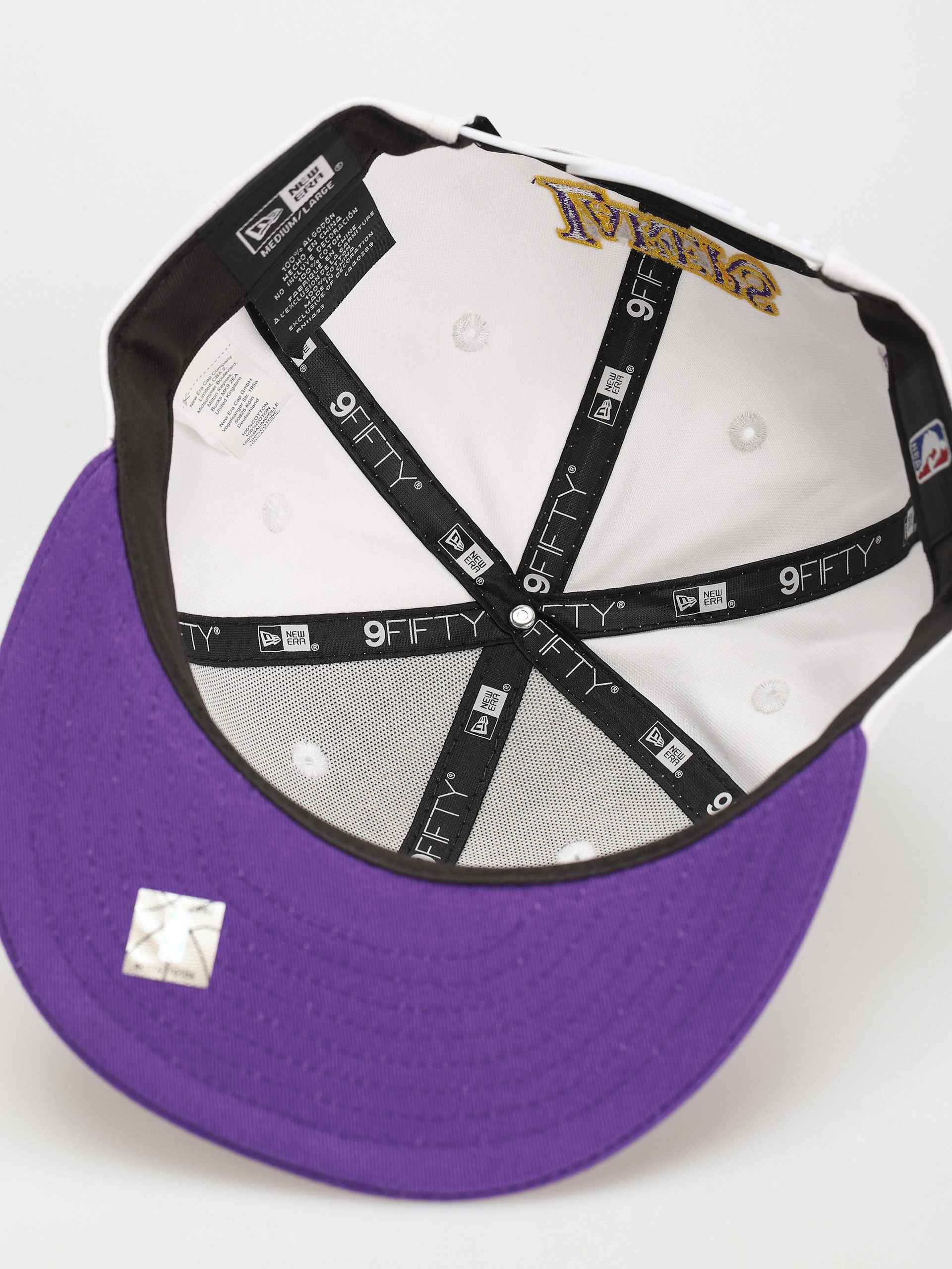 Šiltovka New Era White Crown Team 9Fifty Los Angeles Lakers (white/purple)