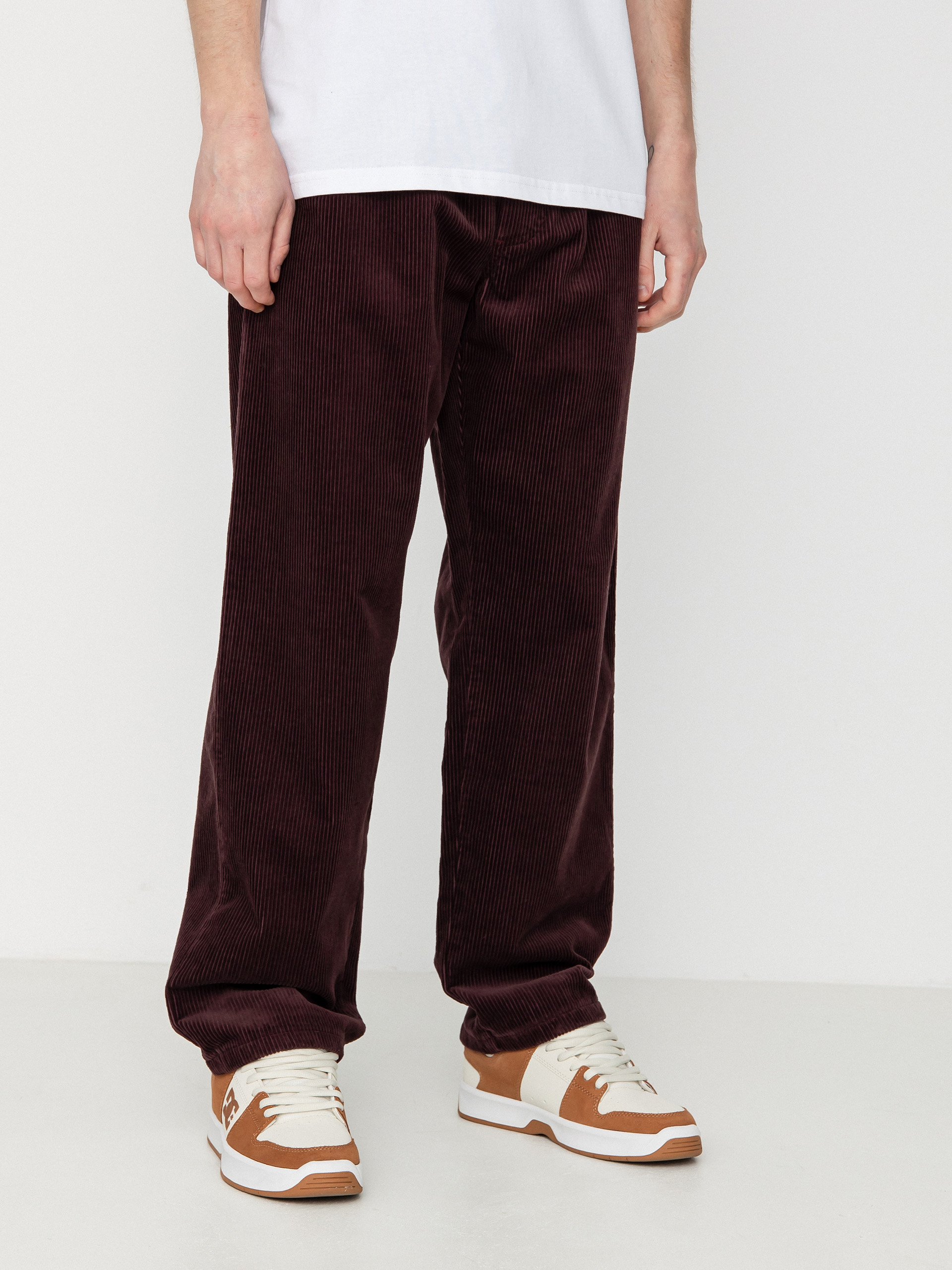 Nohavice Malita Cord Log Elastic (plum)