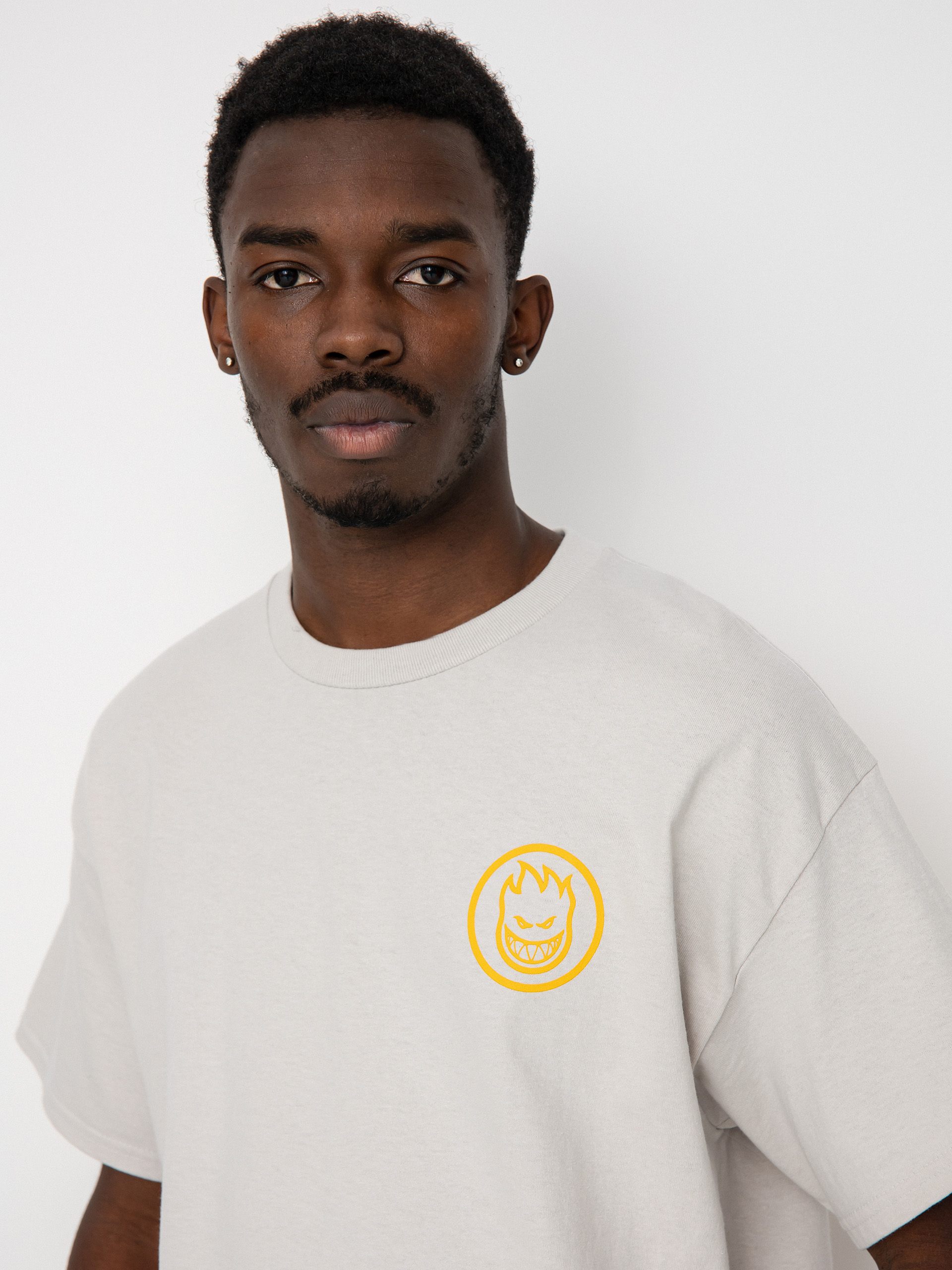 Tričko Spitfire Classic Swirl (ice grey w/gold prints)