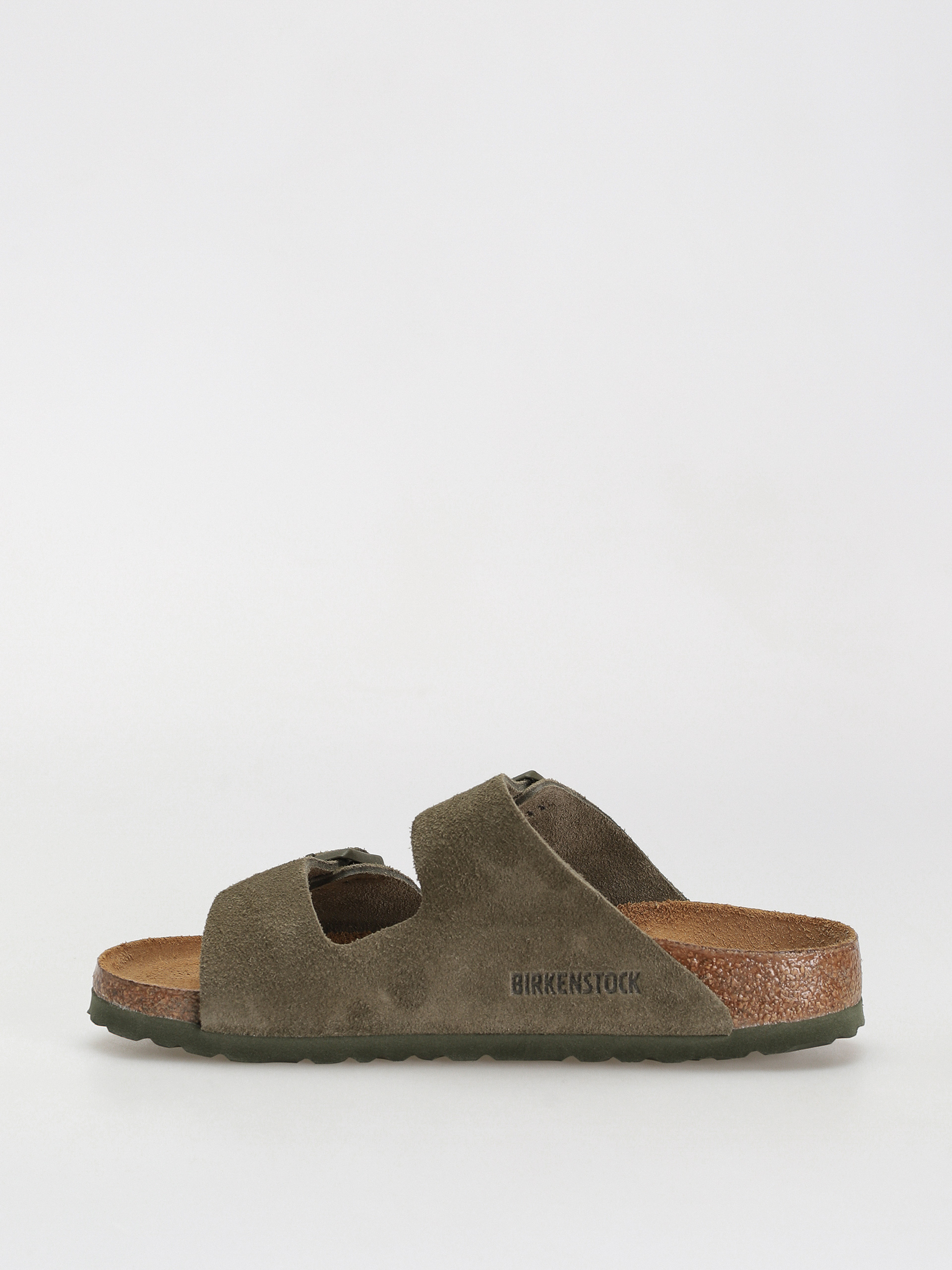 Šľapky Birkenstock Arizona Suede Leather Narrow Wmn (thyme)