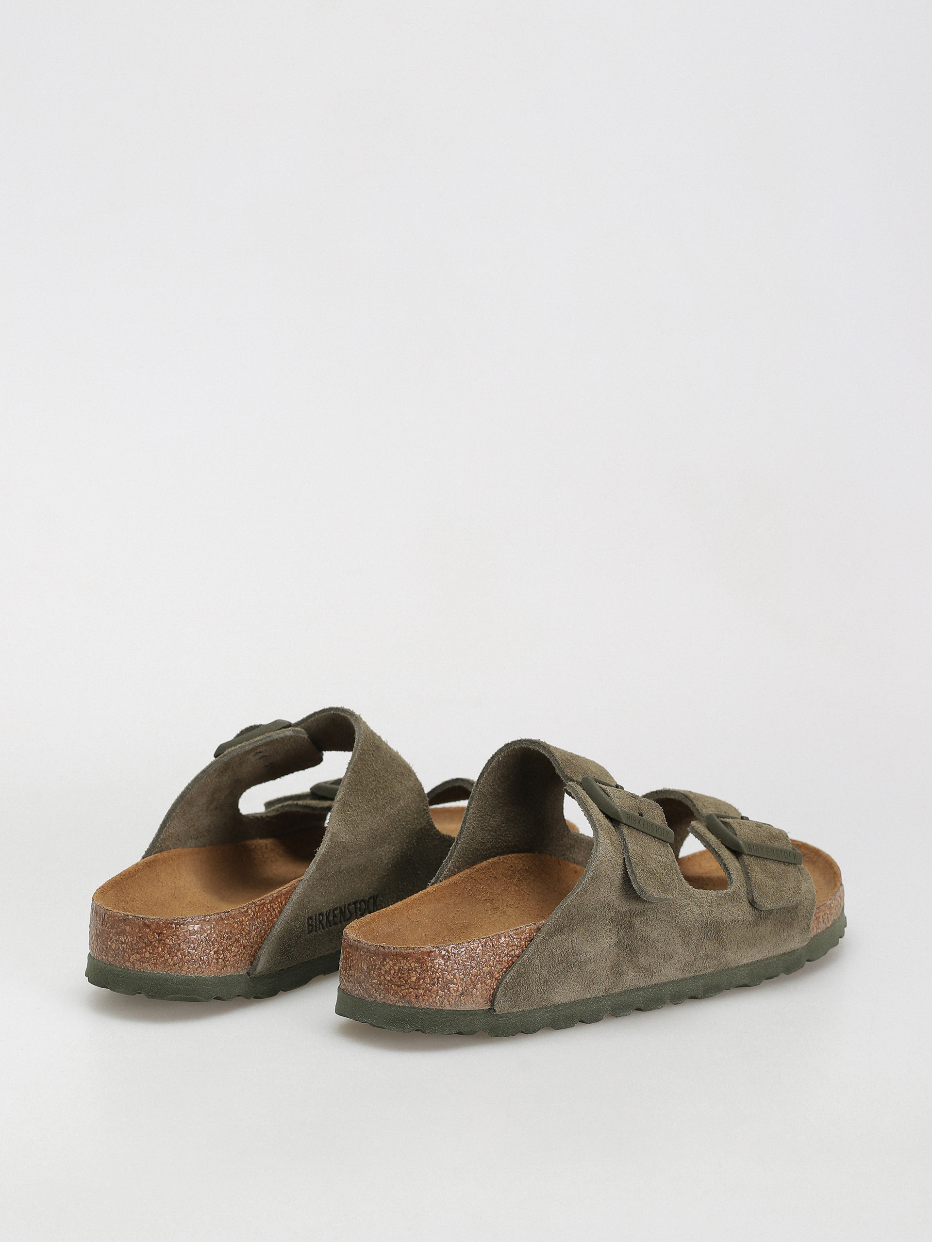 Šľapky Birkenstock Arizona Suede Leather Narrow Wmn (thyme)