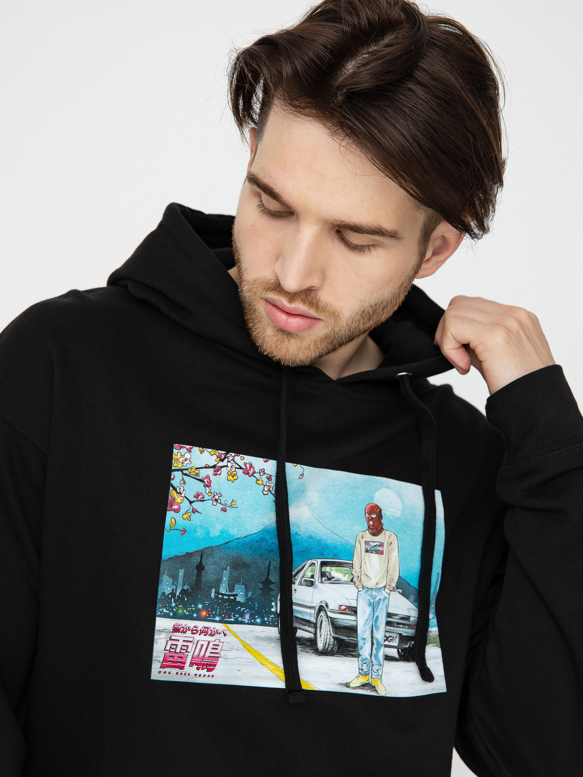 Mikina s kapucňou DGK Hachi Roku HD (black)