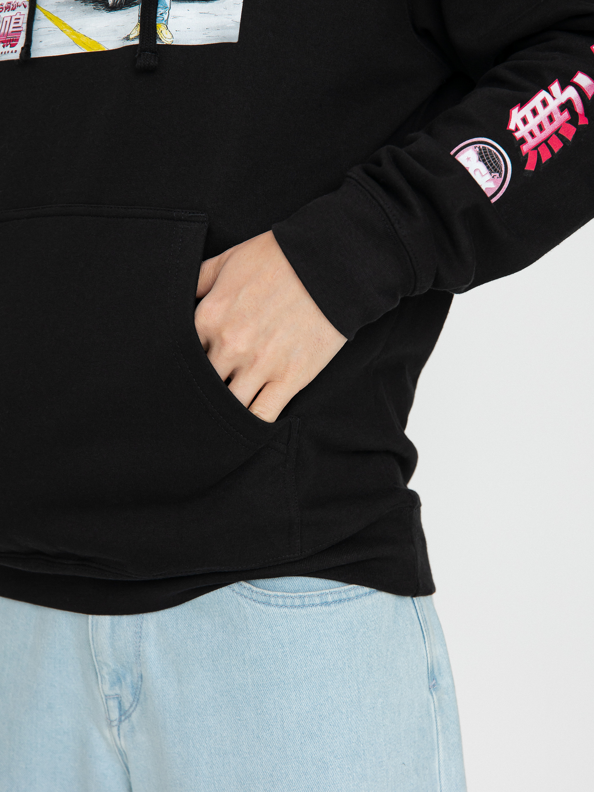 Mikina s kapucňou DGK Hachi Roku HD (black)