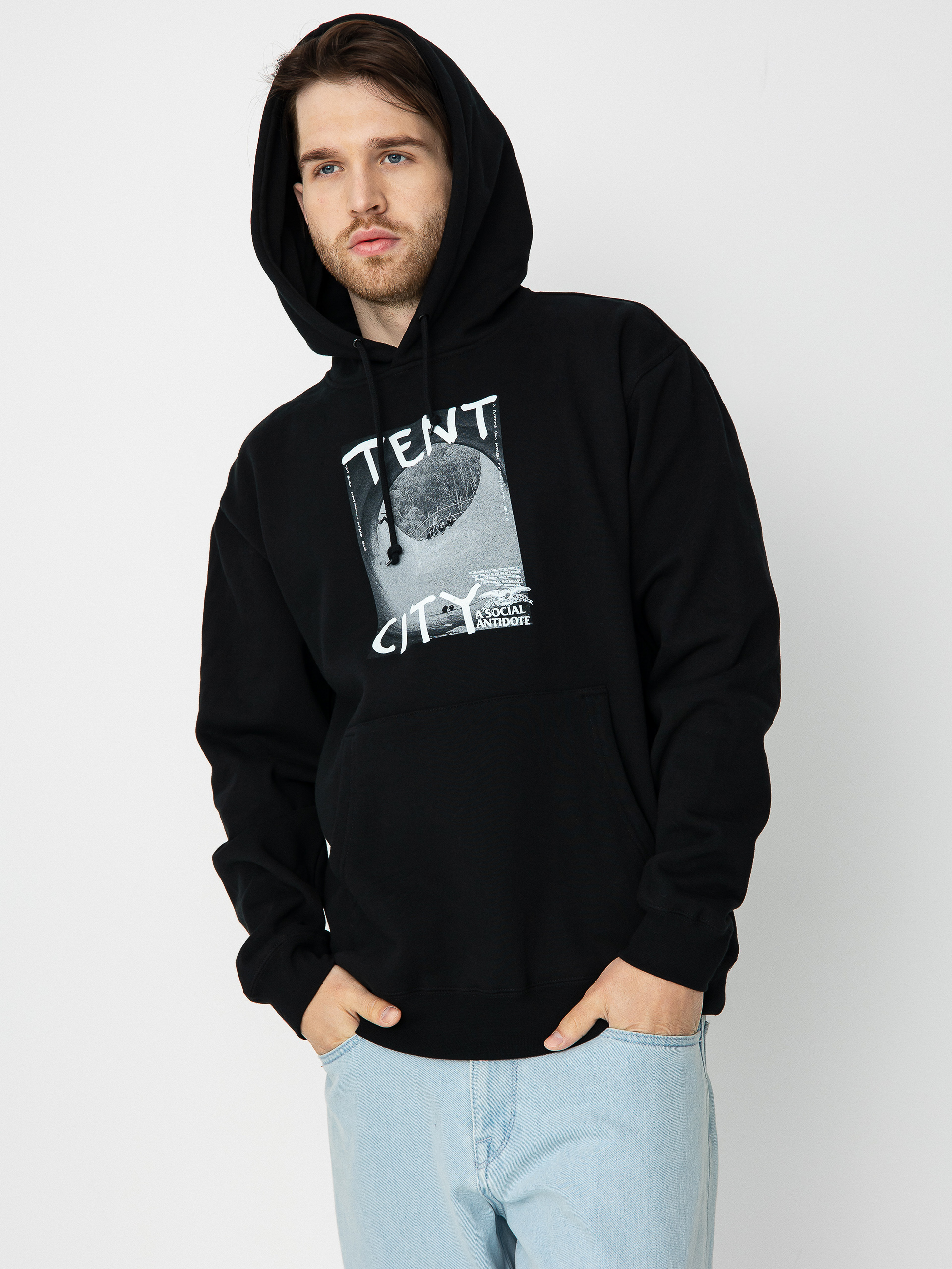Mikina s kapucňou Antihero Tent City HD