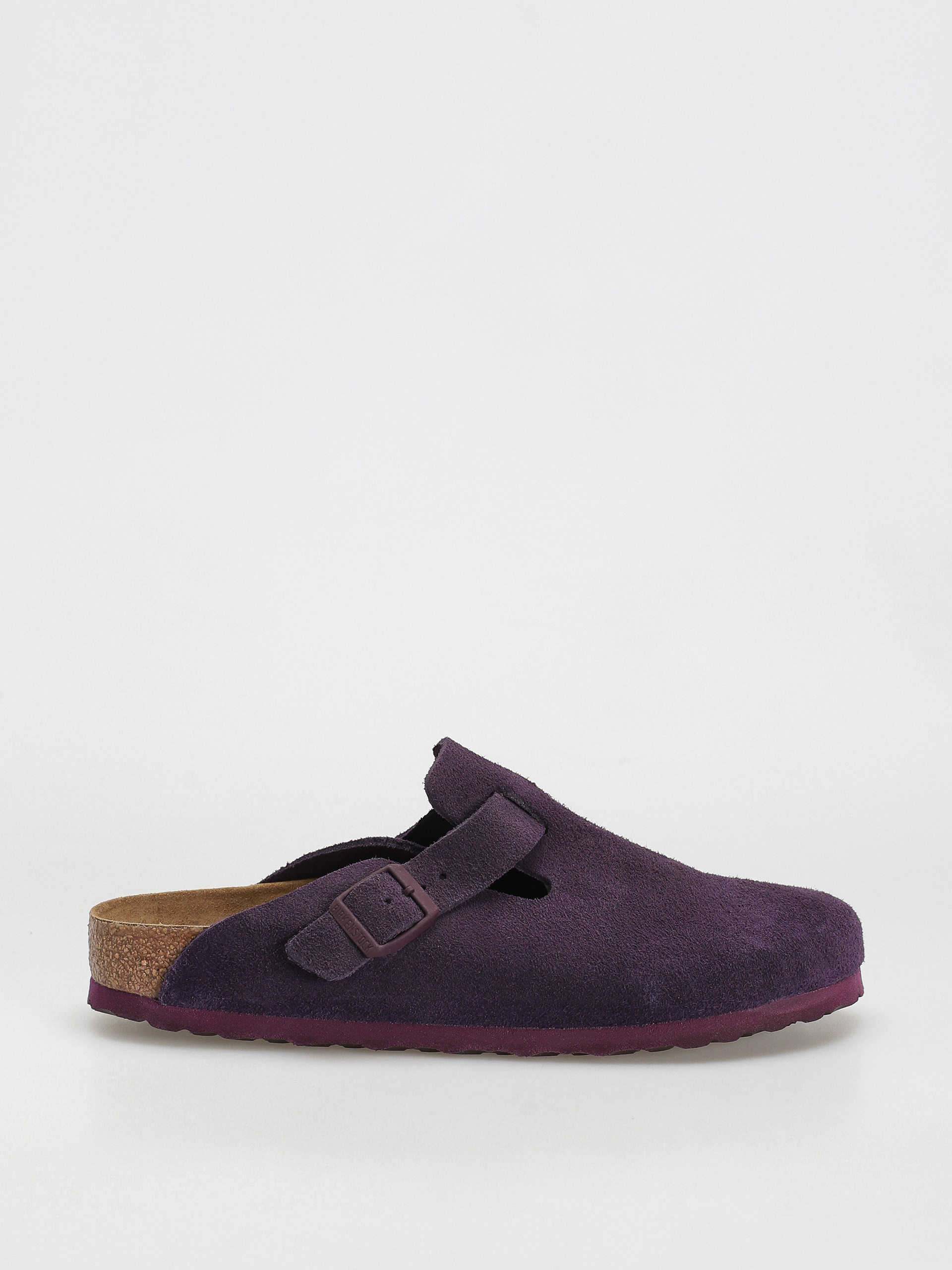 Šľapky Birkenstock Boston Suede Leather Narrow Wmn (wine)