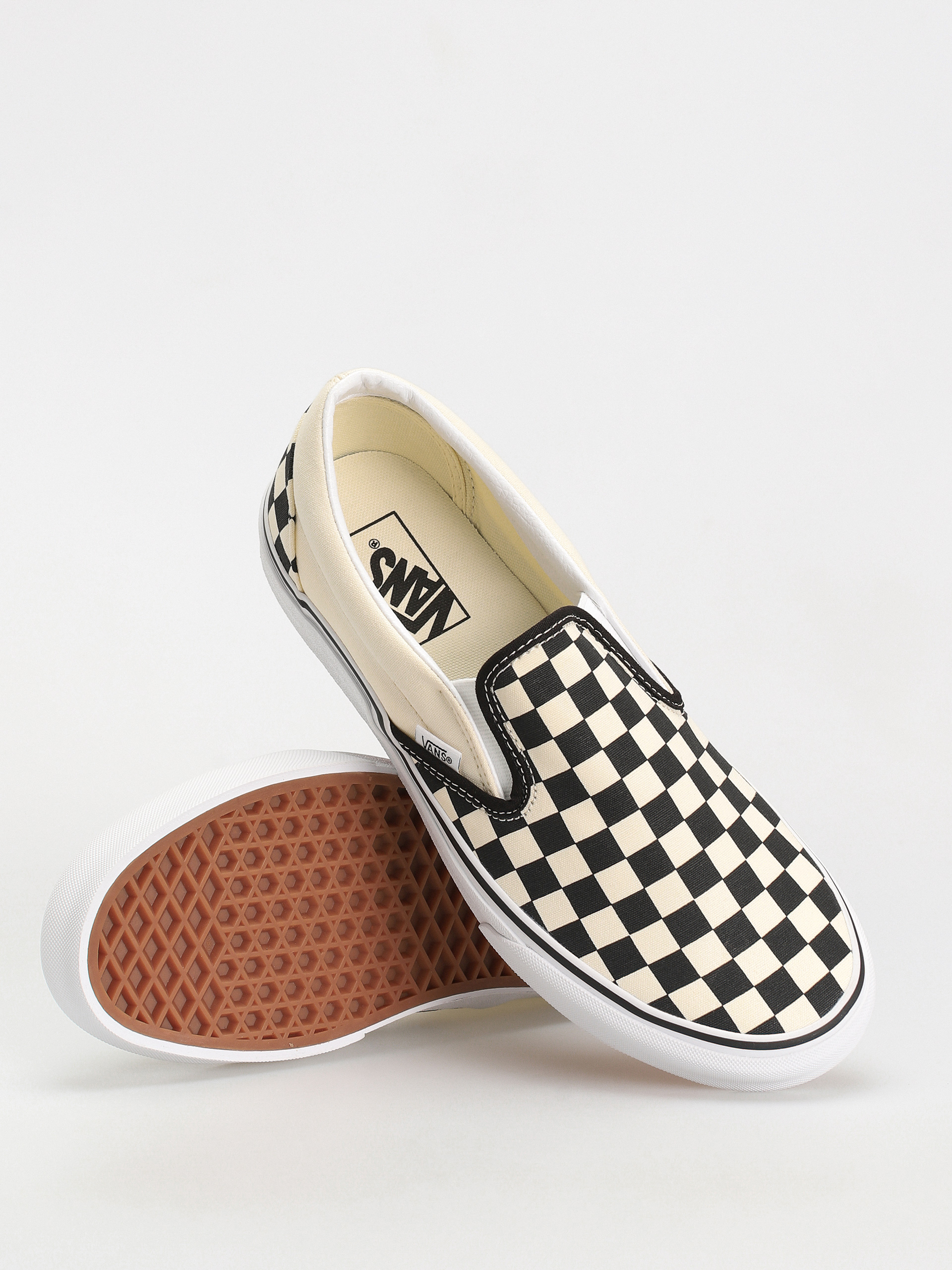 Topánky Vans Classic Slip On (blk whtchckerboard/white)