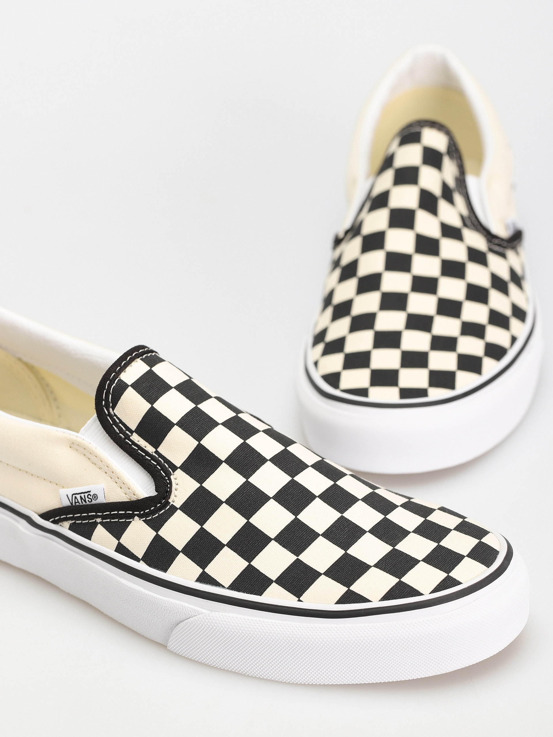 Topánky Vans Classic Slip On (blk whtchckerboard/white)