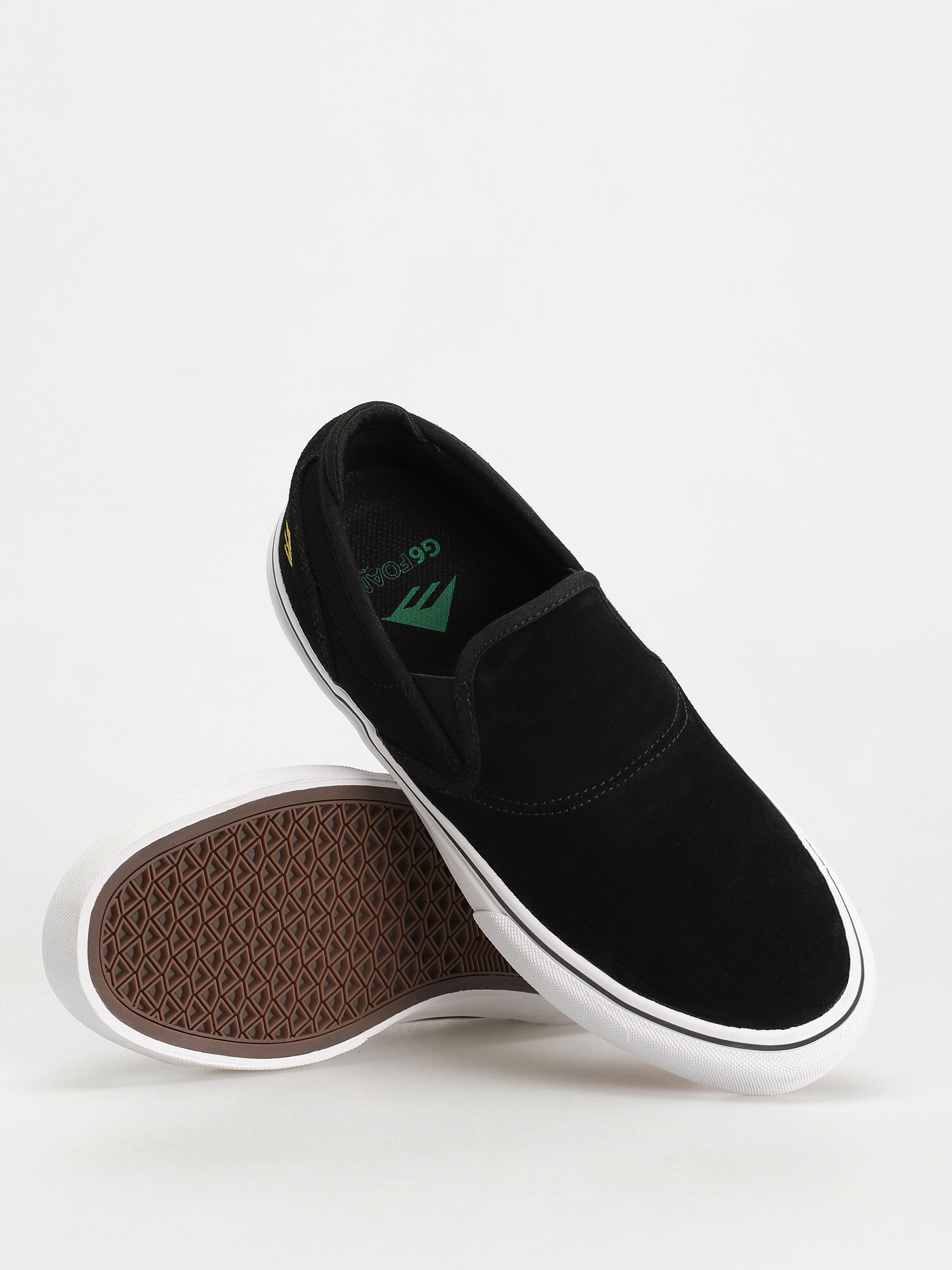 Topánky Emerica Wino G6 Slip On (black/white/gold)