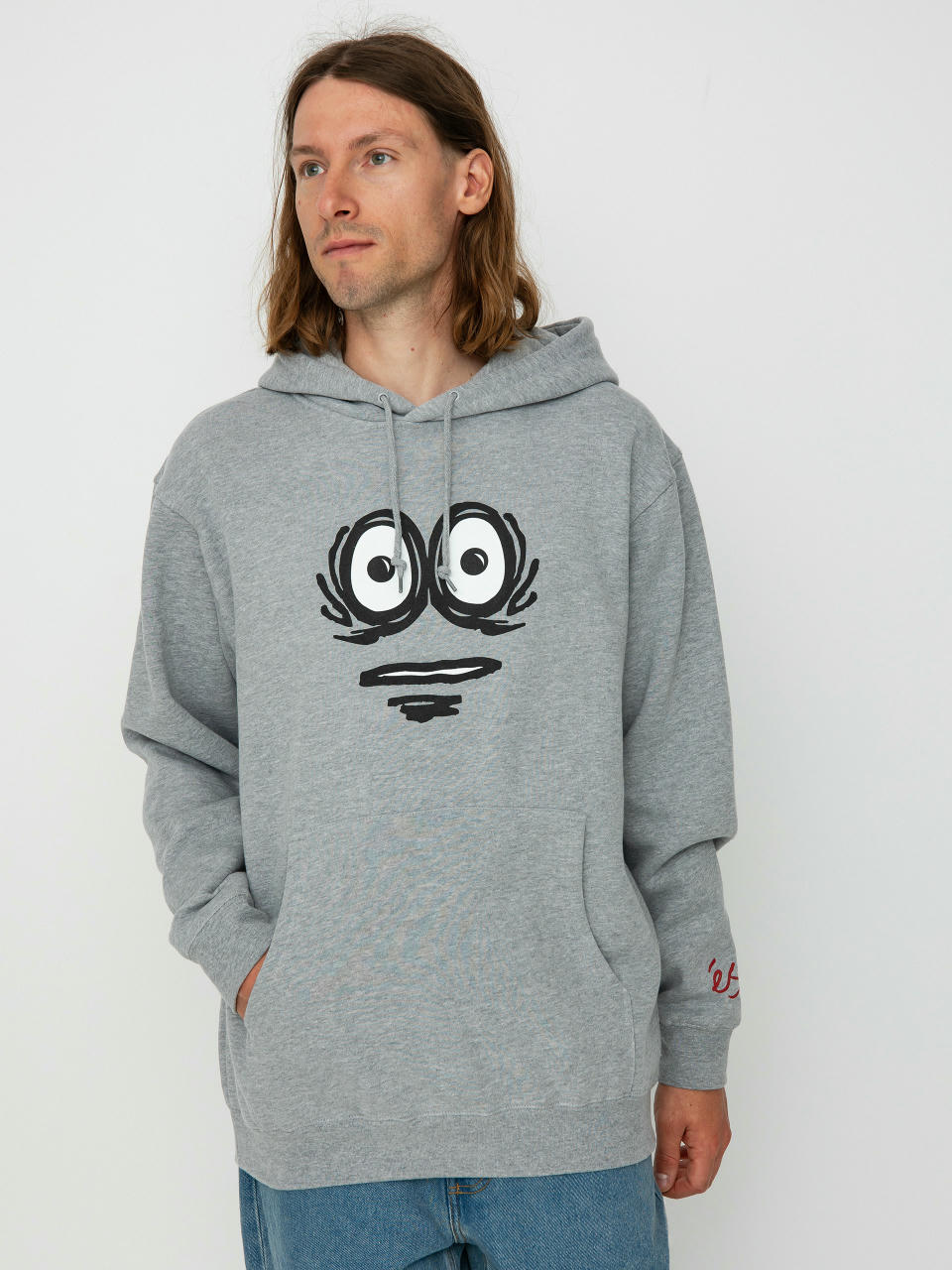 Mikina s kapucňou eS Eggcell Eyes HD (grey/heather)