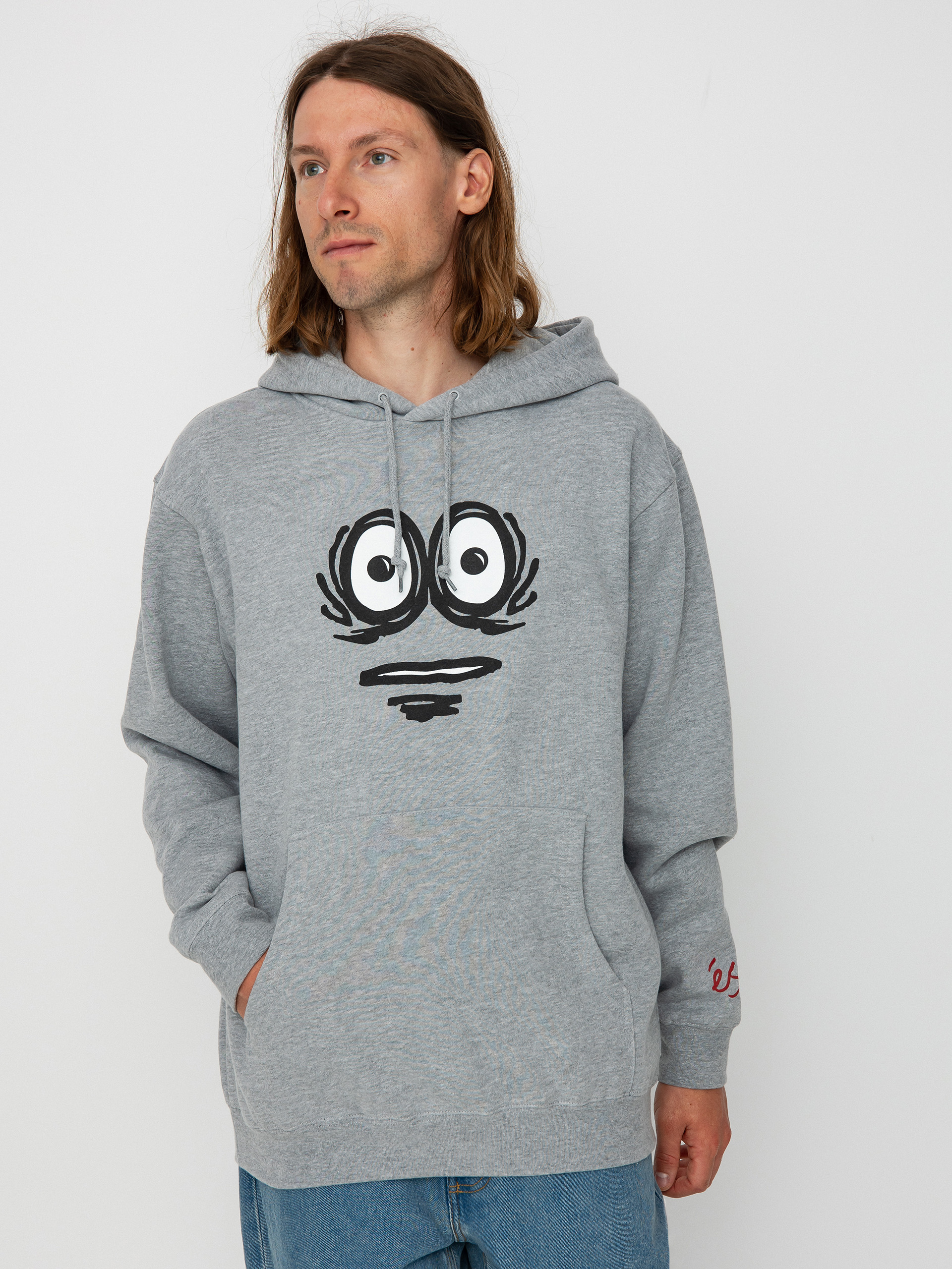 Mikina s kapucňou eS Eggcell Eyes HD (grey/heather)