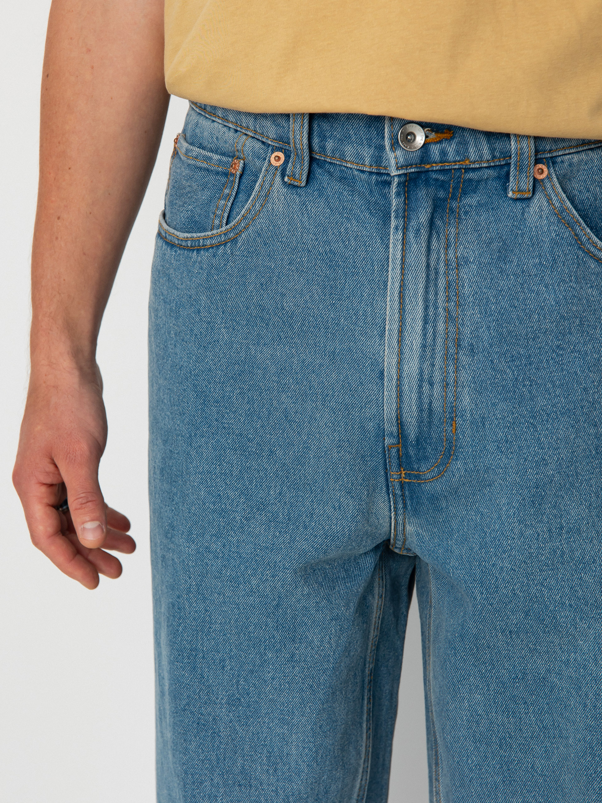 Nohavice Vans Check 5 Baggy Denim (stonewash/blue)