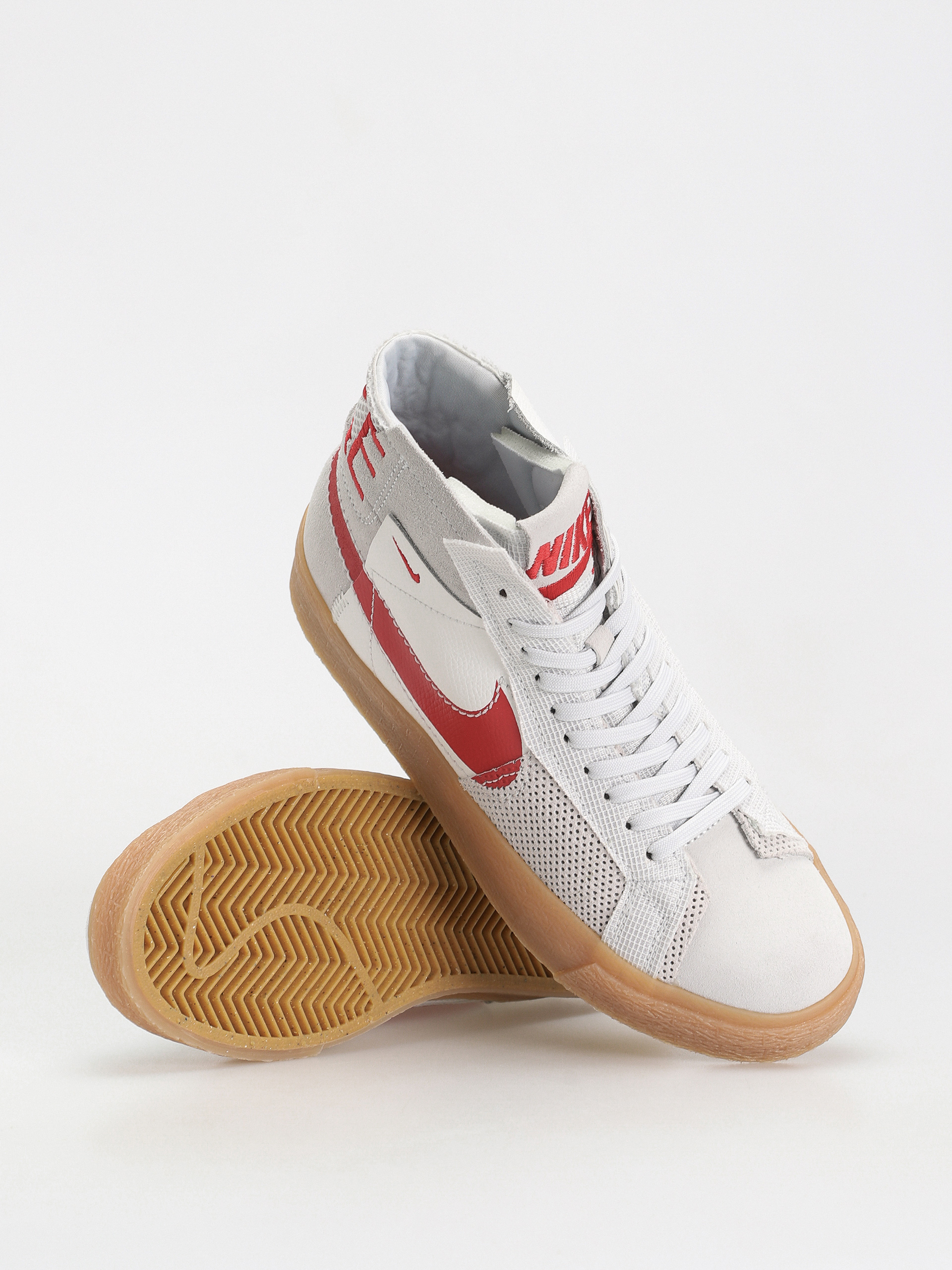 Topánky Nike SB Zoom Blazer Mid Prm (summit white/university red)
