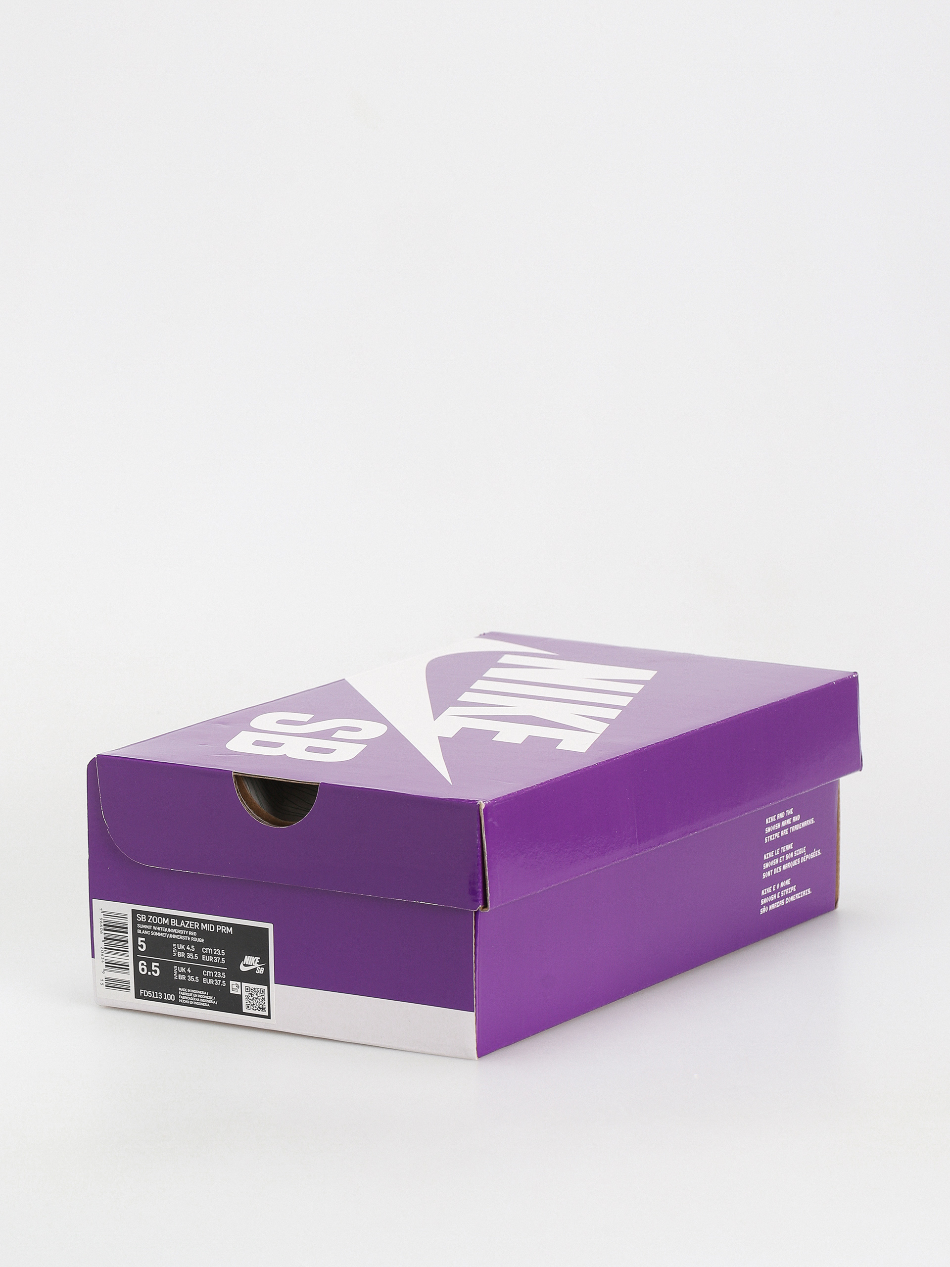 Topánky Nike SB Zoom Blazer Mid Prm (summit white/university red)