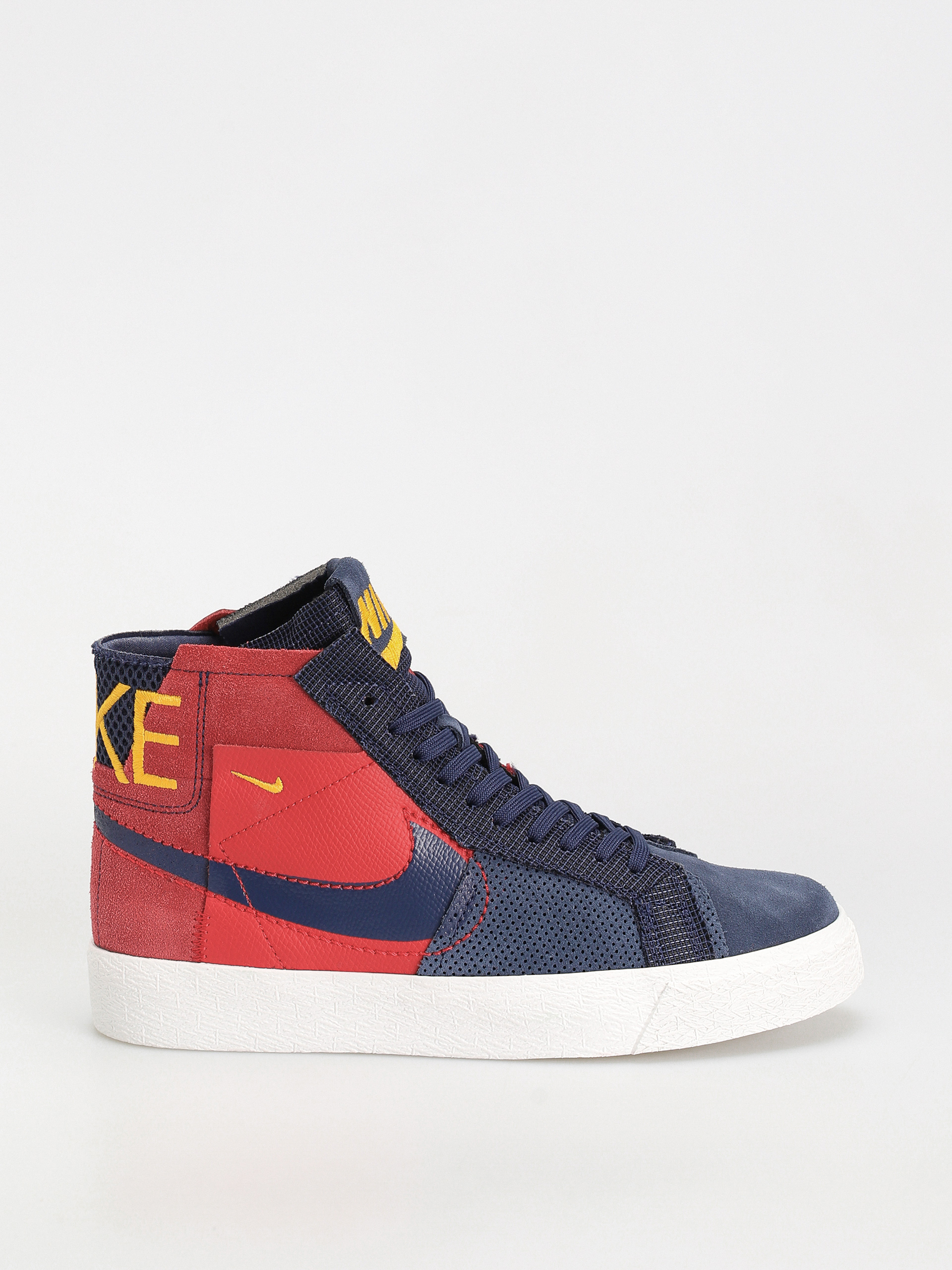 Topánky Nike SB Zoom Blazer Mid Prm (university red/midnight navy)