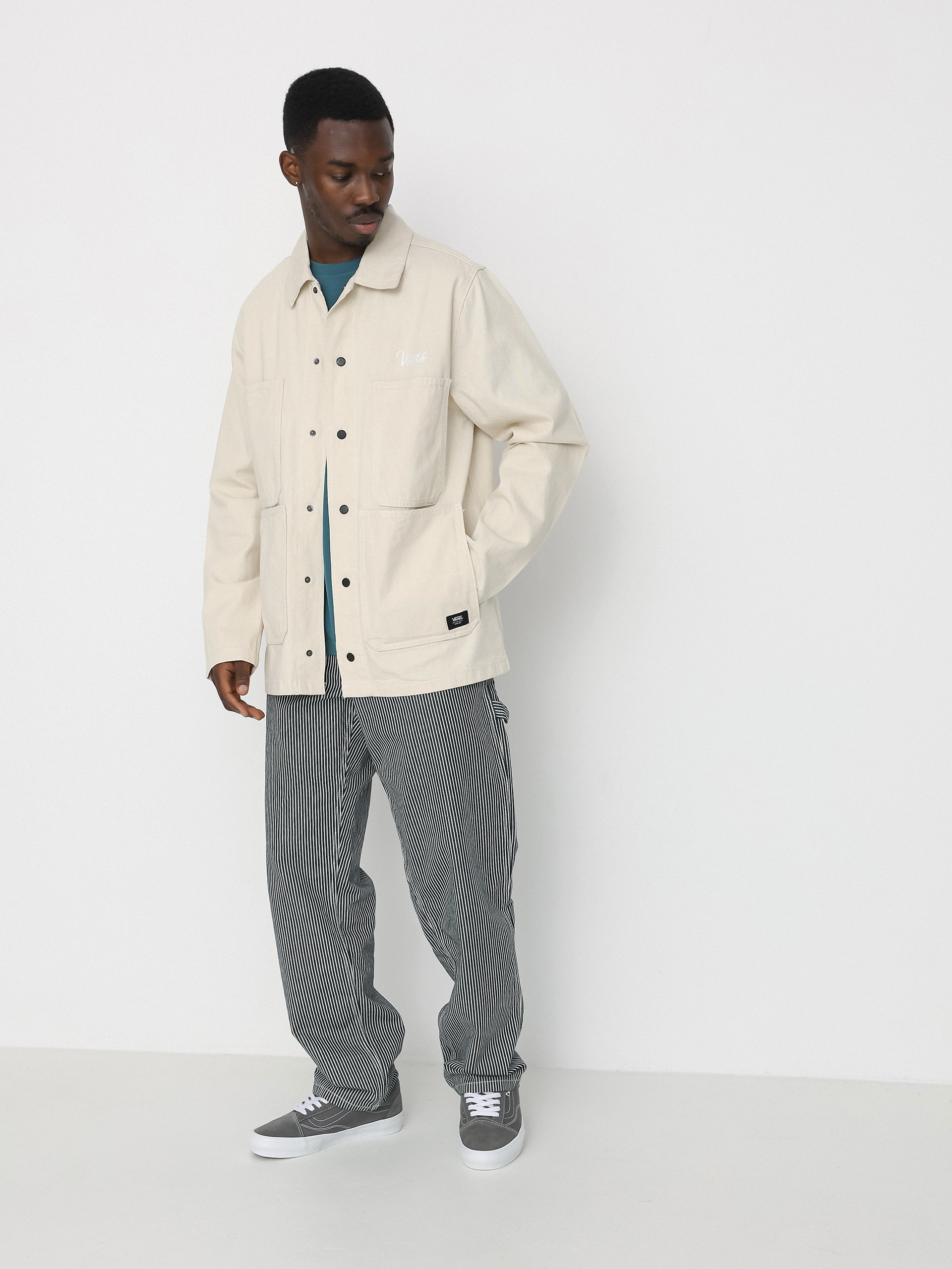Bunda Vans Hickory Stripe Drill Chore Coat