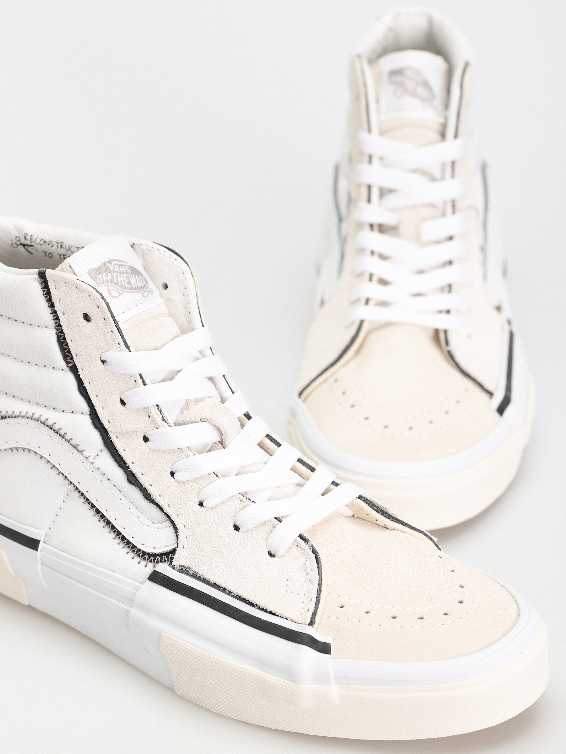 Topánky Vans Sk8 Hi Reconstruct (true white)