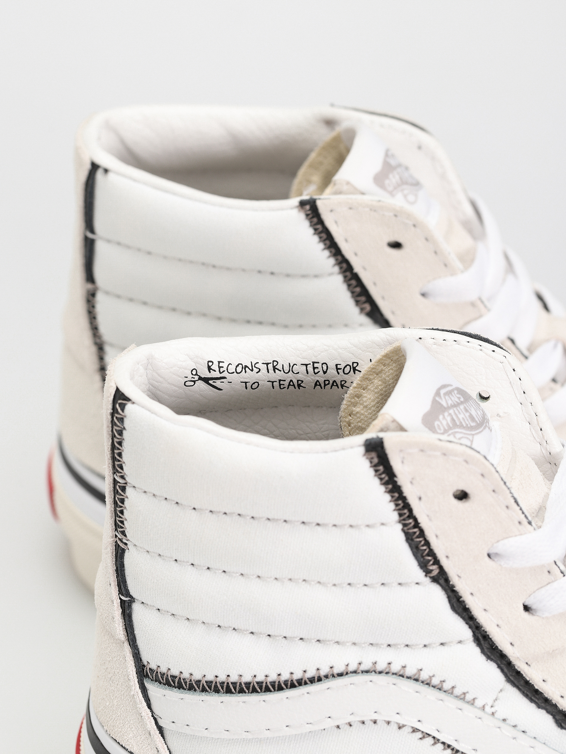 Topánky Vans Sk8 Hi Reconstruct (true white)