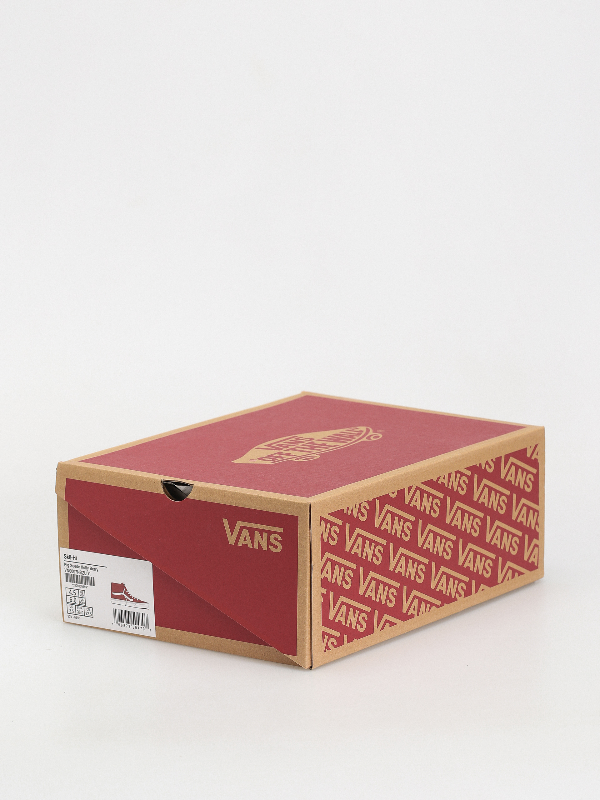 Topánky Vans Sk8 Hi (pig suede holly berry)