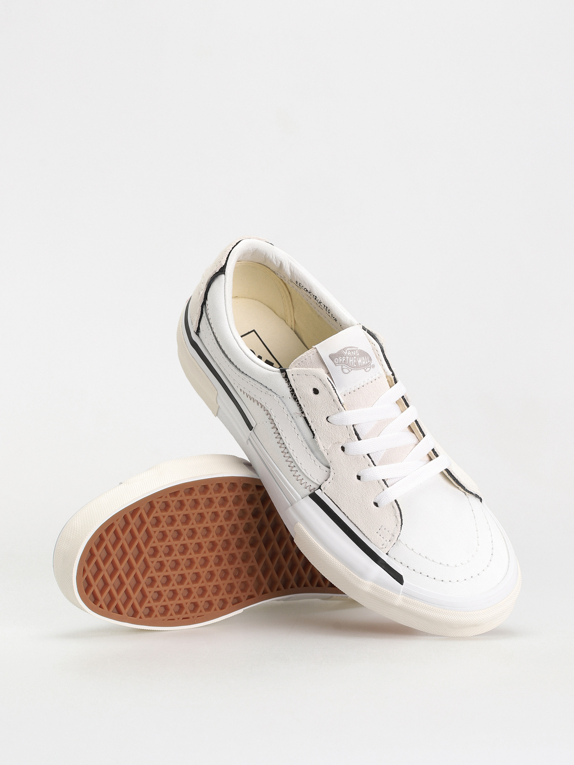 Topánky Vans Sk8 Low Reconstruct (true white)