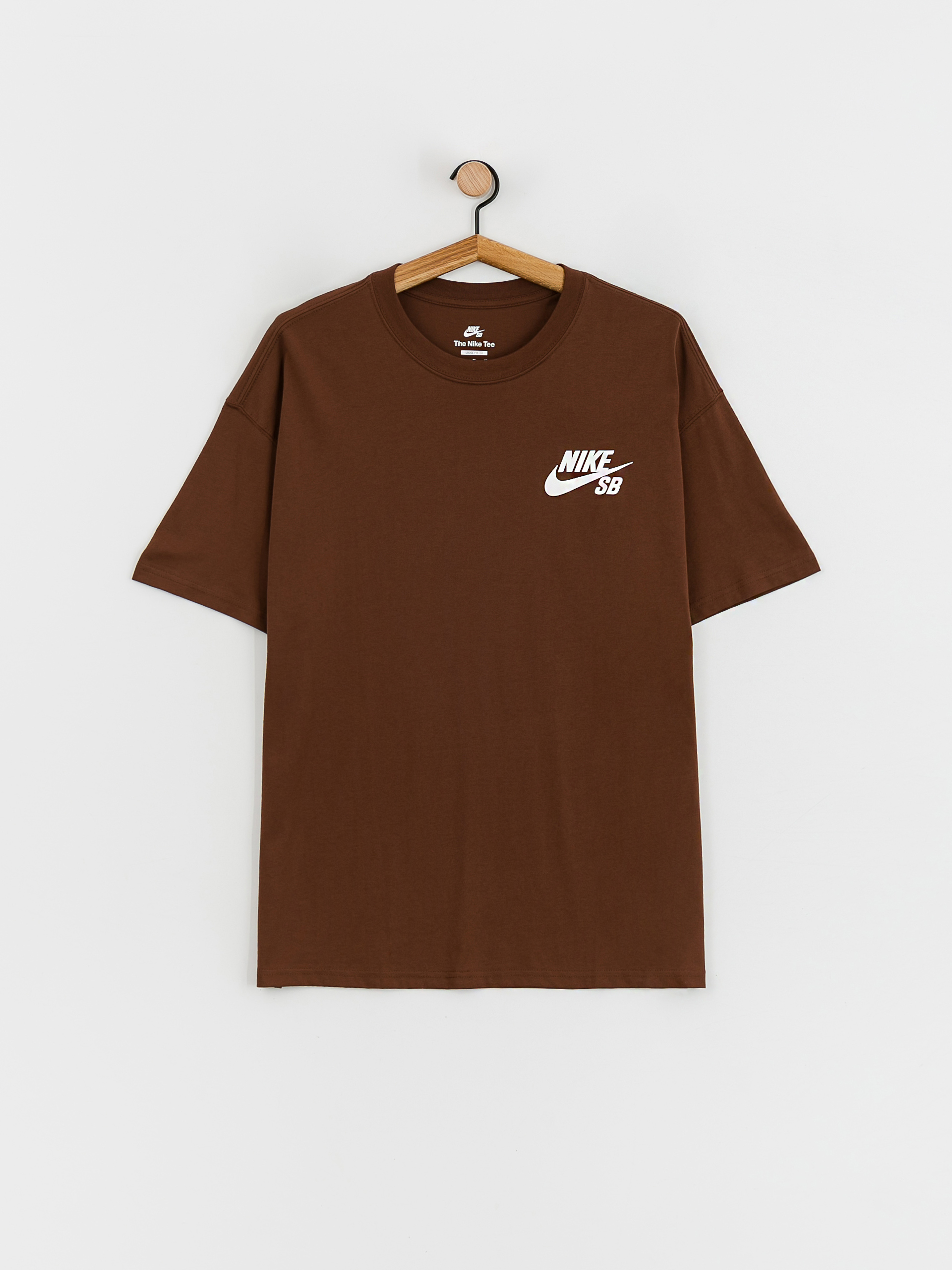 Tričko Nike SB Logo (cacao  wow/white)