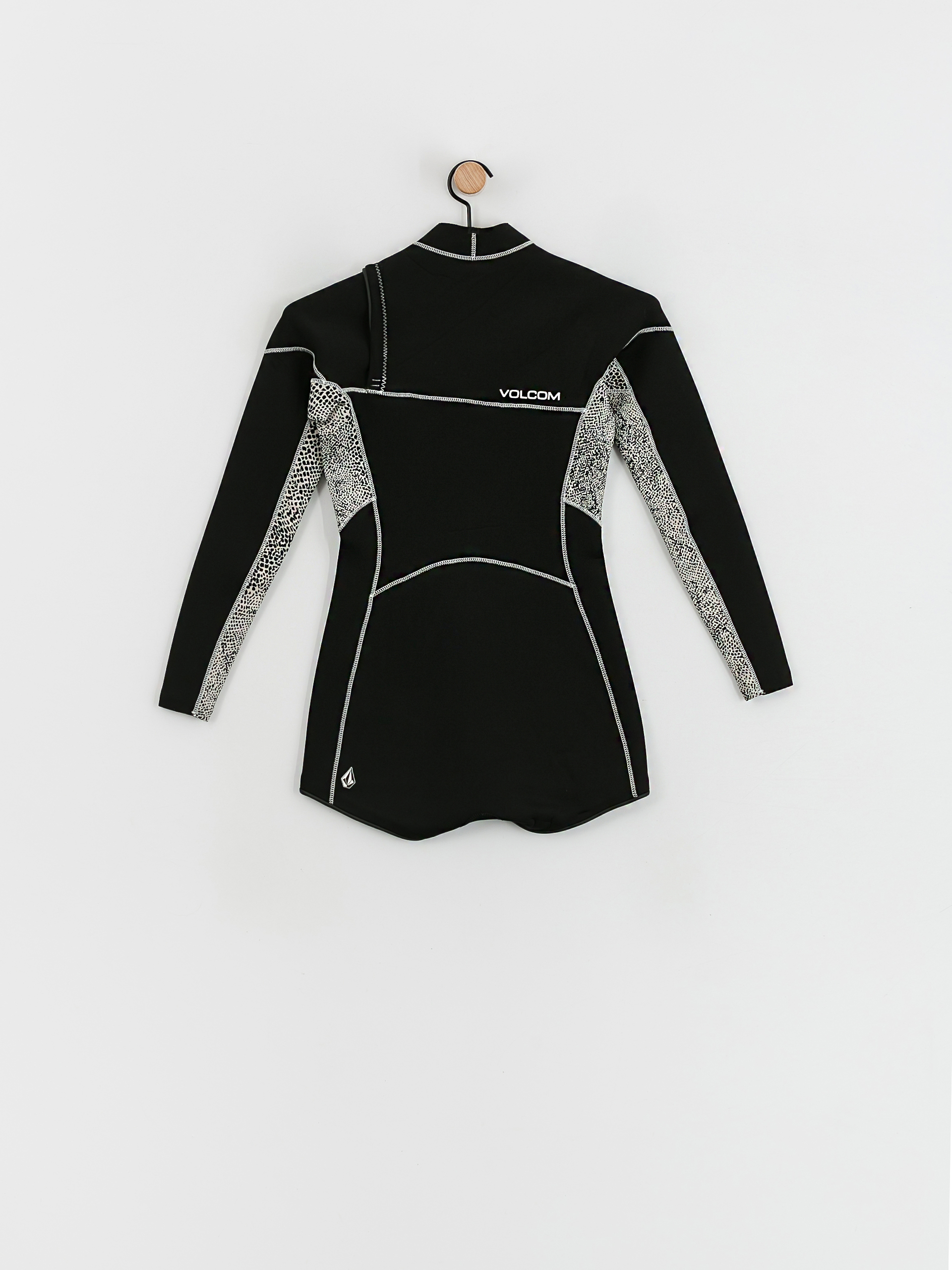 Neopren Volcom 2Mm Chest Zip Ls Springsuit Wmn - čierna (black)