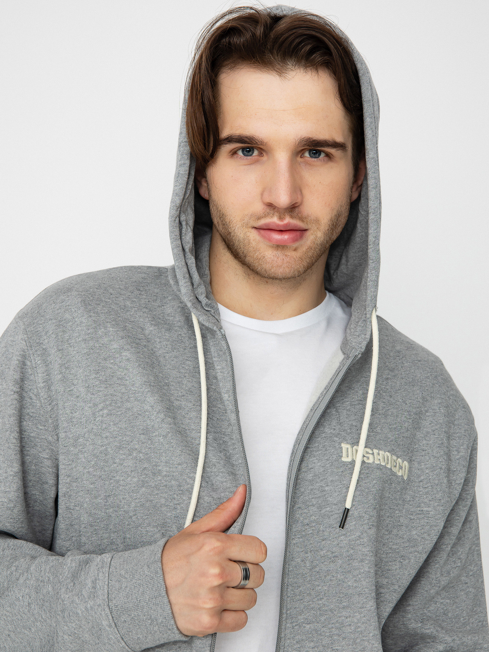 Mikina s kapucňou DC Baseline ZHD (medium grey heather)