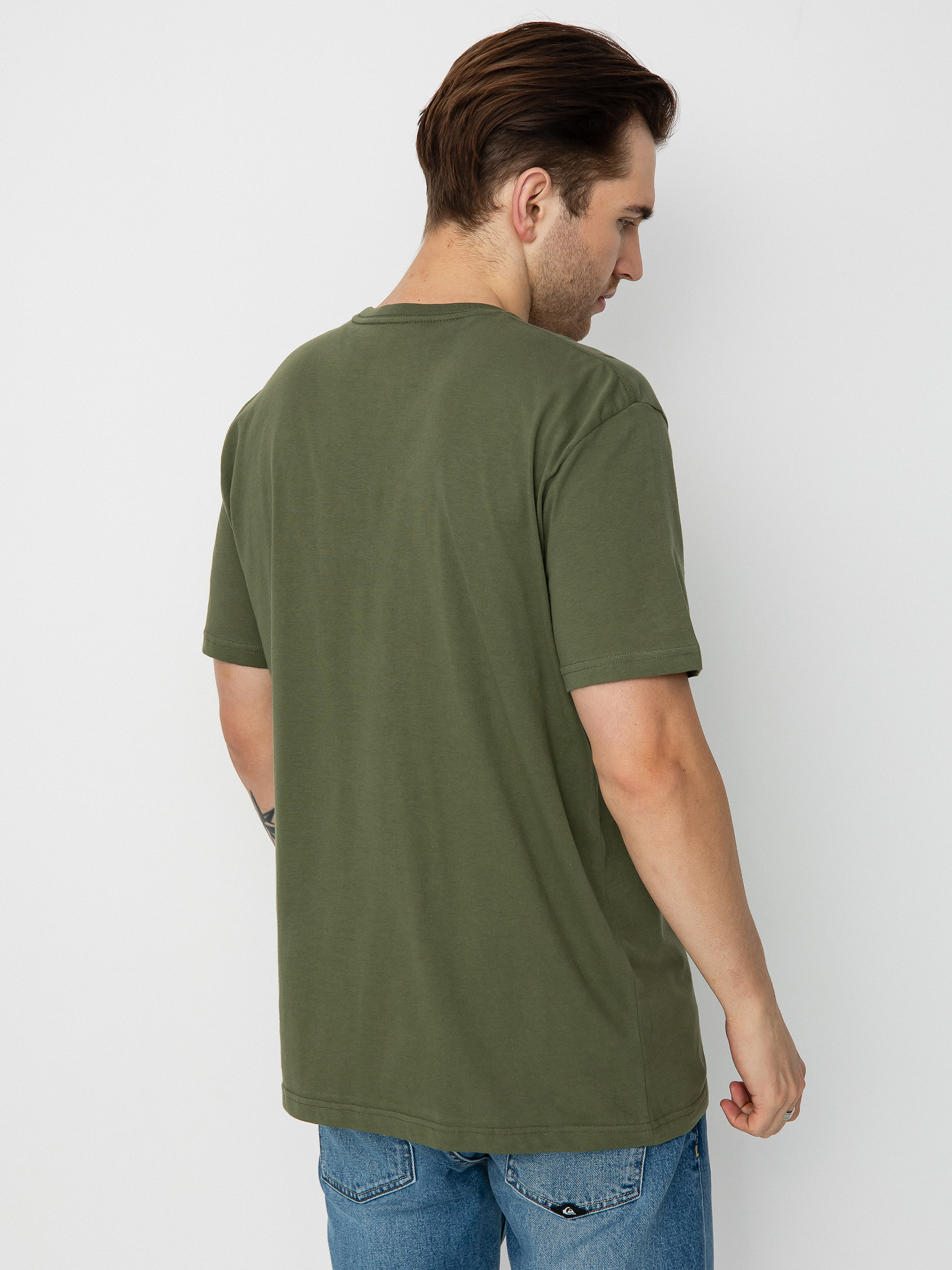 Tričko Quiksilver Circled Script Front (four leaf clover)