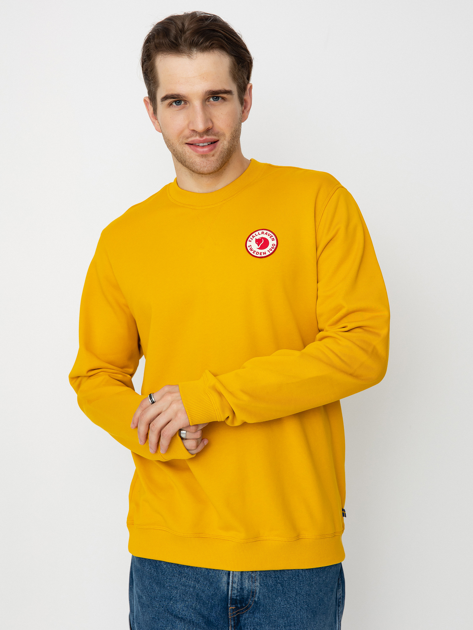 Mikina Fjallraven 1960 Logo Badge (mustard yellow)