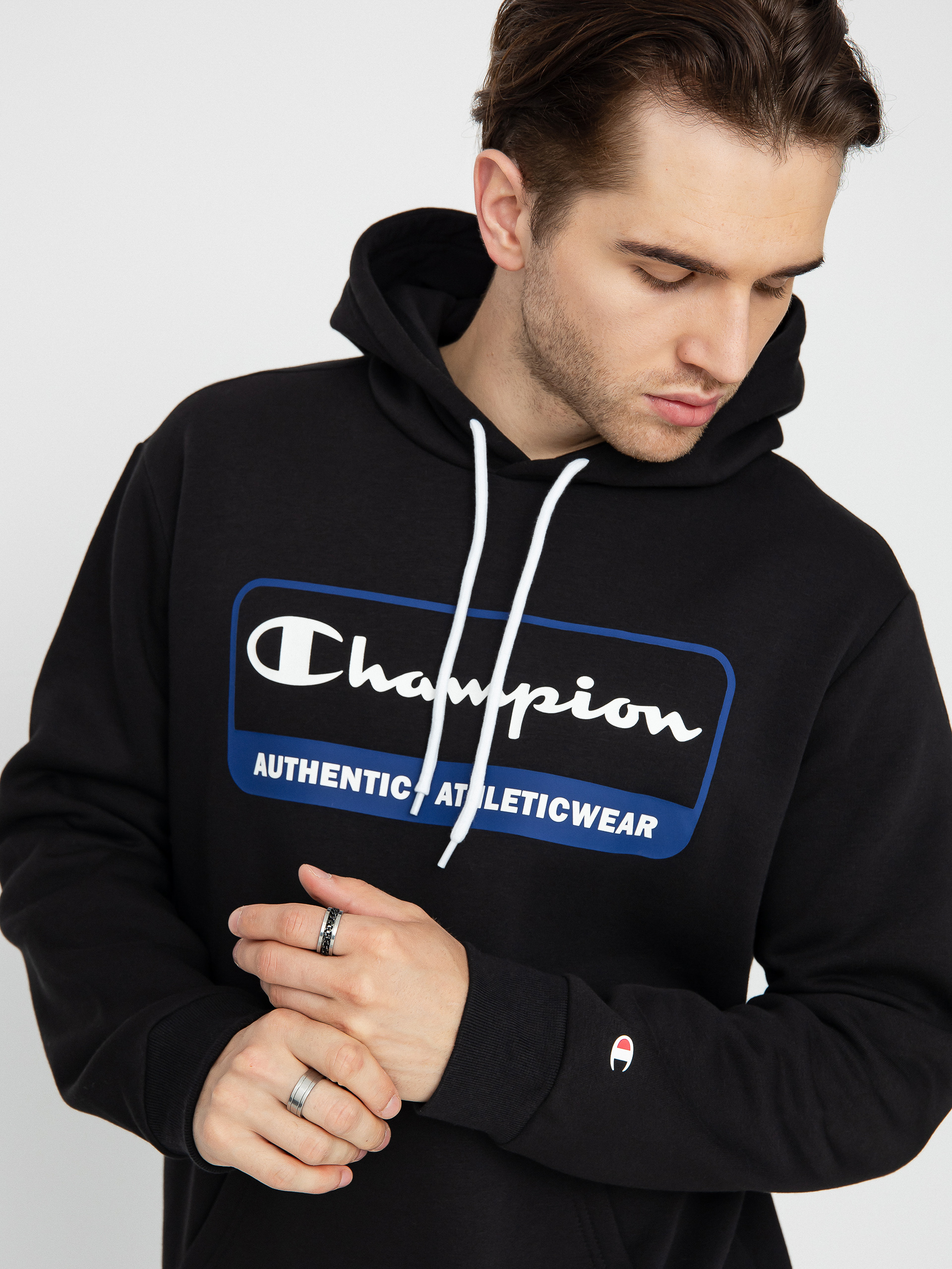 Mikina s kapucňou Champion Legacy Hooded Sweatshirt 219161 HD (nbk)