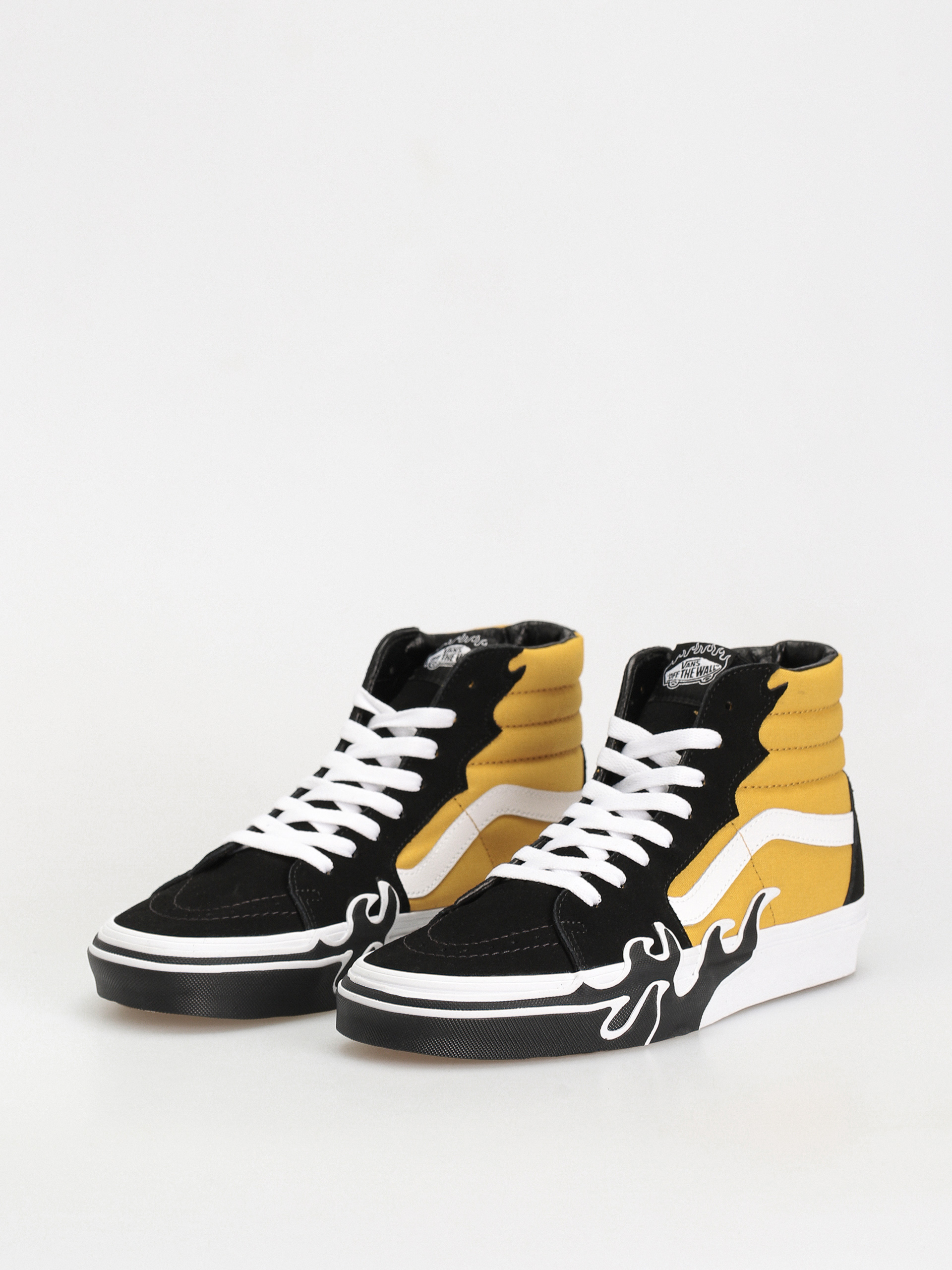 Topánky Vans Sk8 Hi Flame (black/yellow)