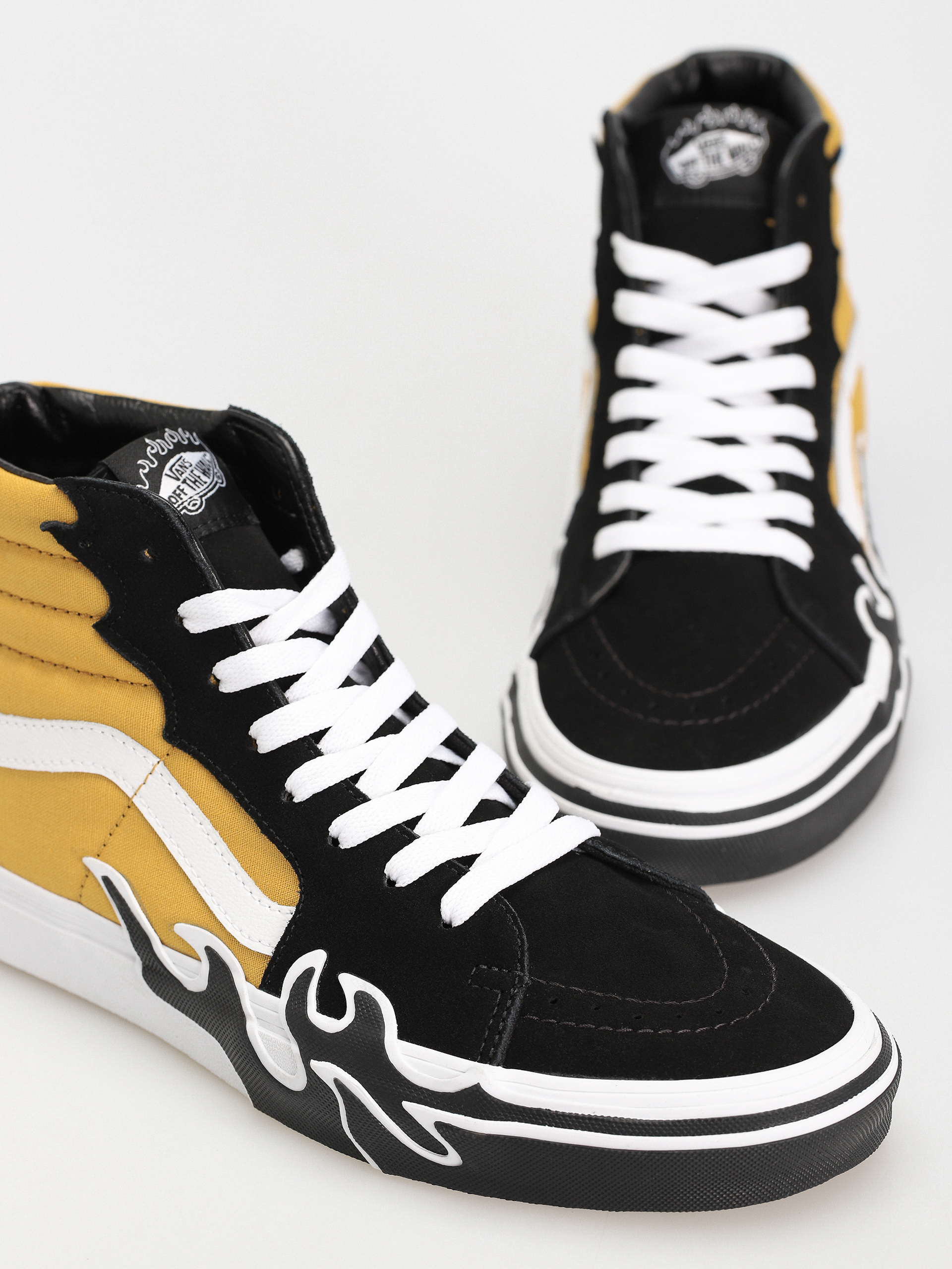 Topánky Vans Sk8 Hi Flame (black/yellow)