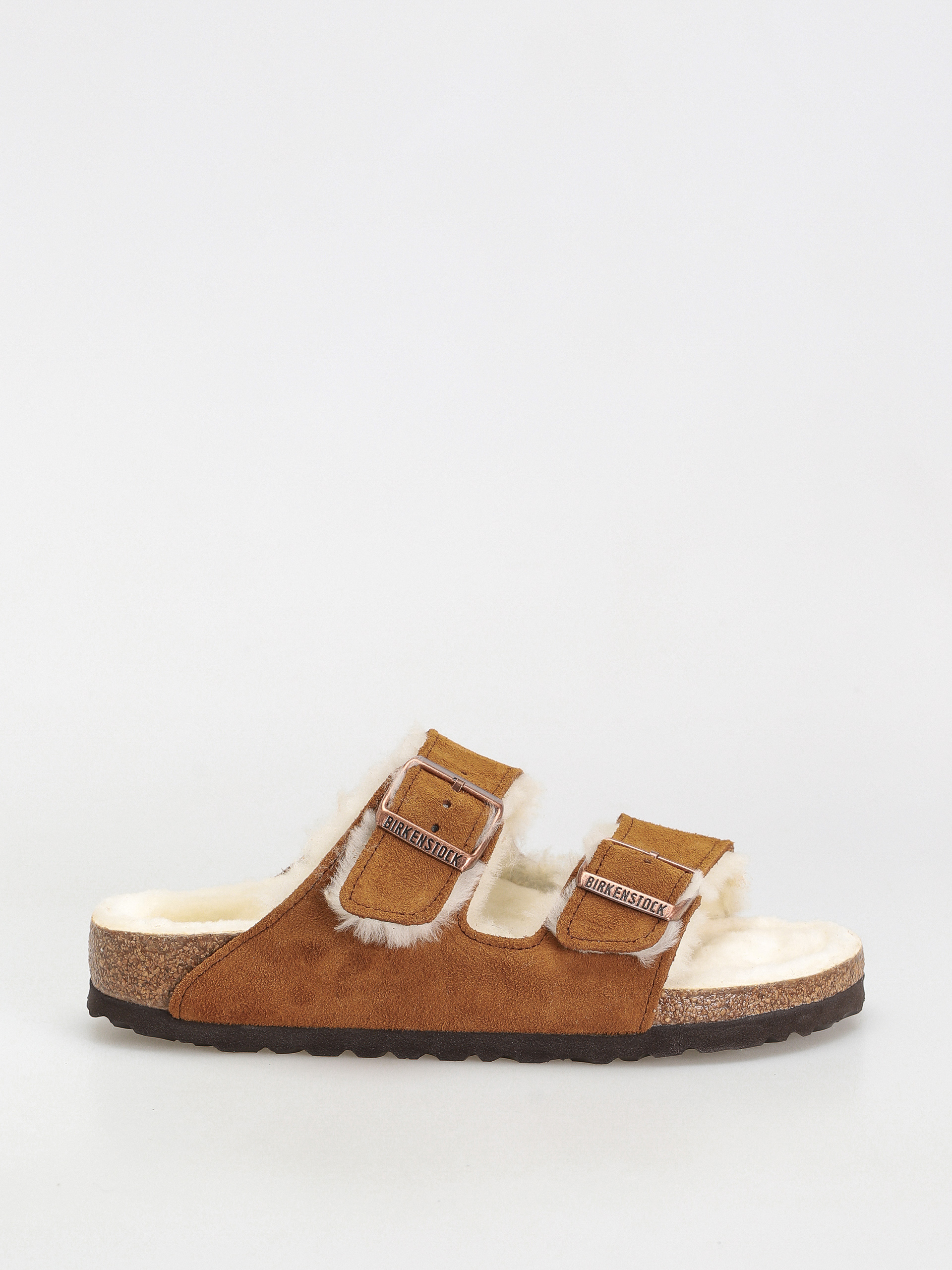 u0160u013eapky Birkenstock Arizona Suede Leather Narrow Wmn (mink)