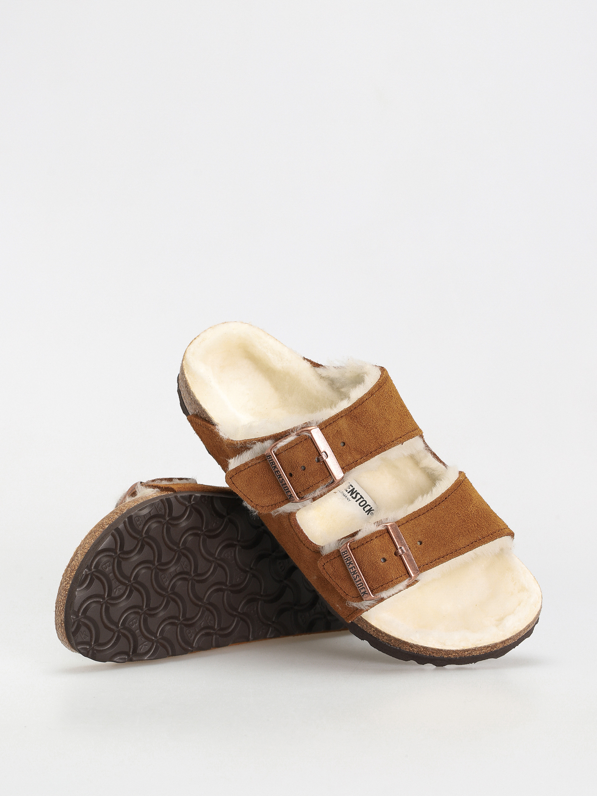 Šľapky Birkenstock Arizona Suede Leather Narrow Wmn (mink)