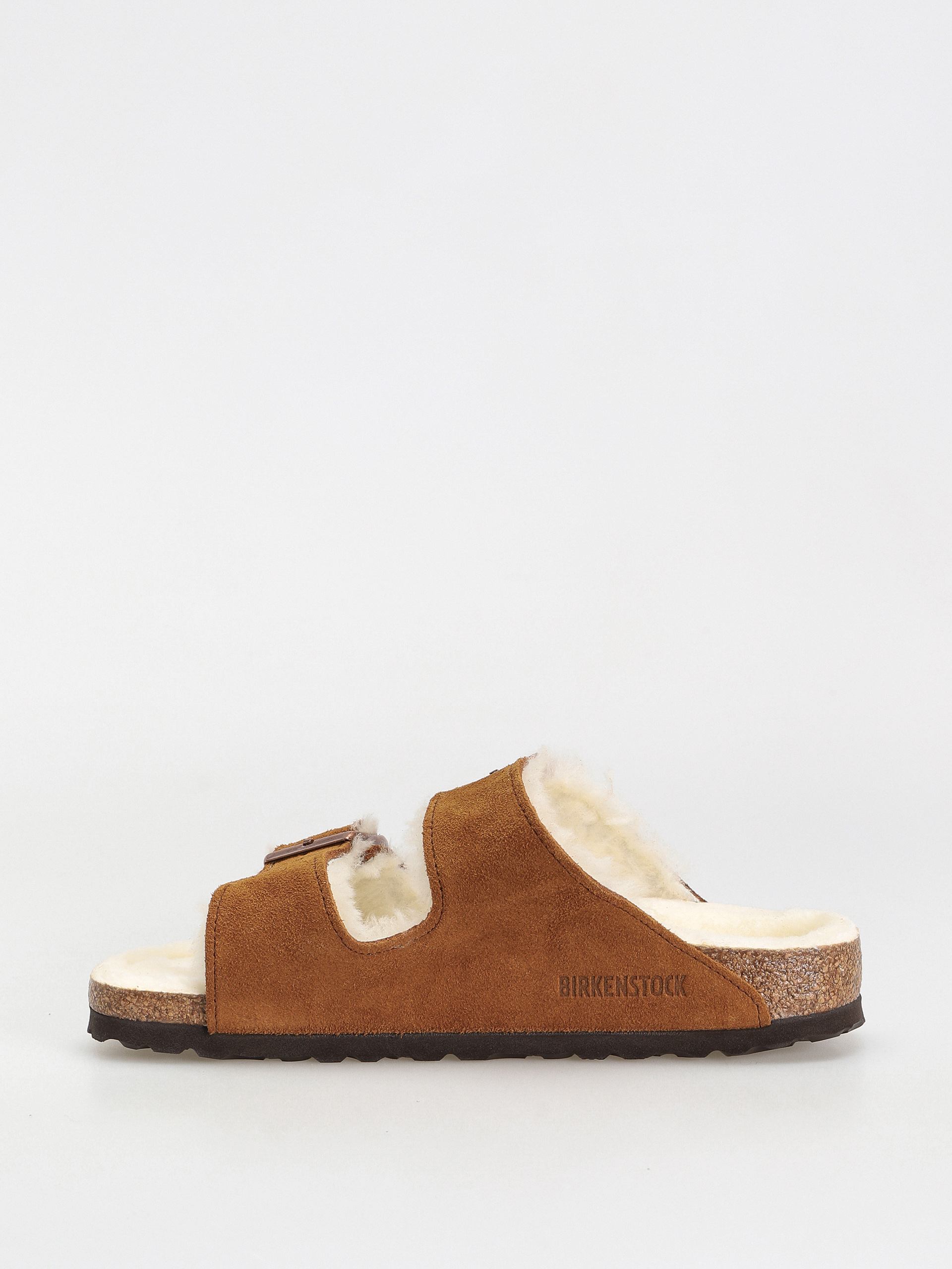 Šľapky Birkenstock Arizona Suede Leather Narrow Wmn (mink)