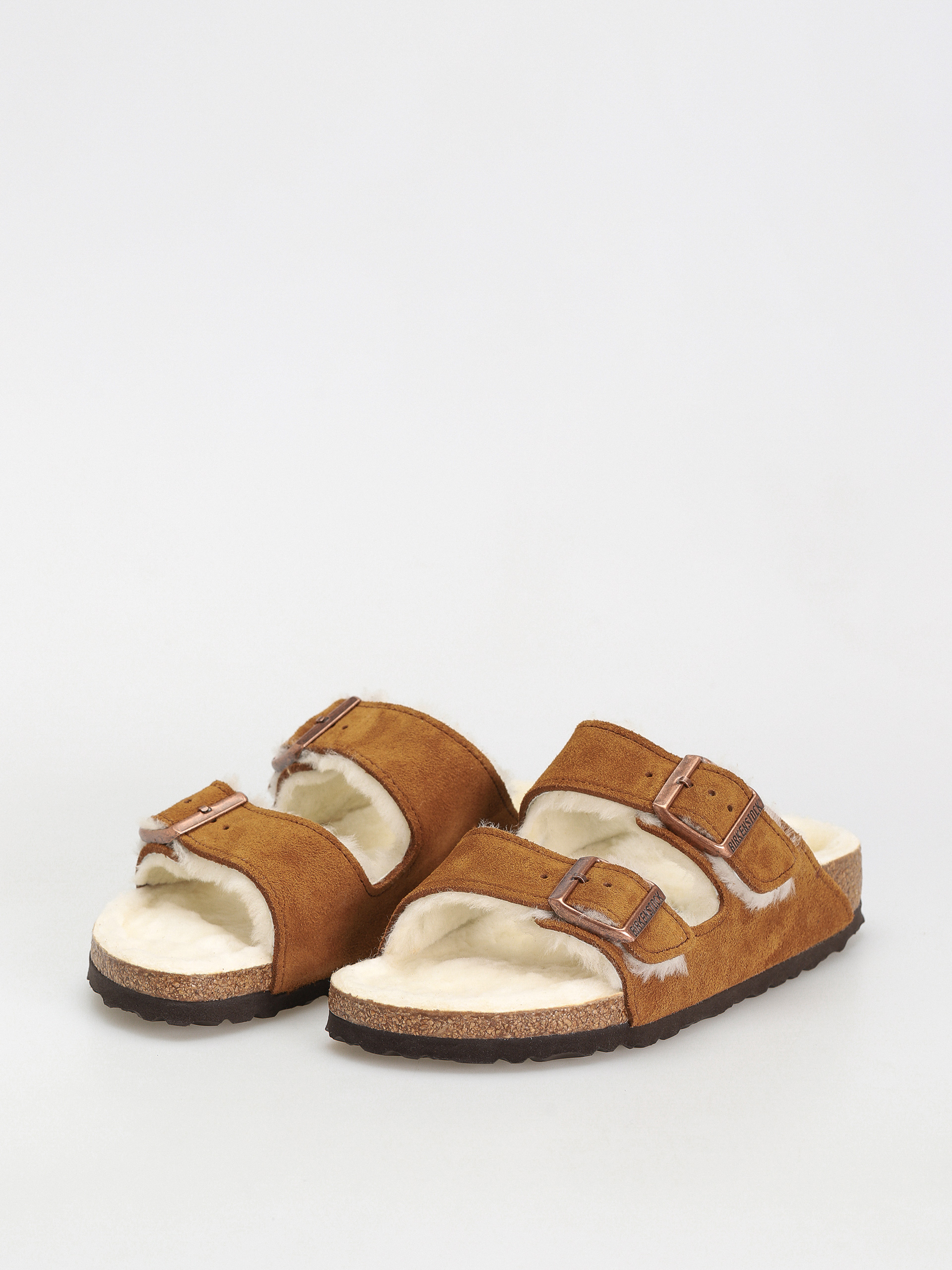 Šľapky Birkenstock Arizona Suede Leather Narrow Wmn (mink)