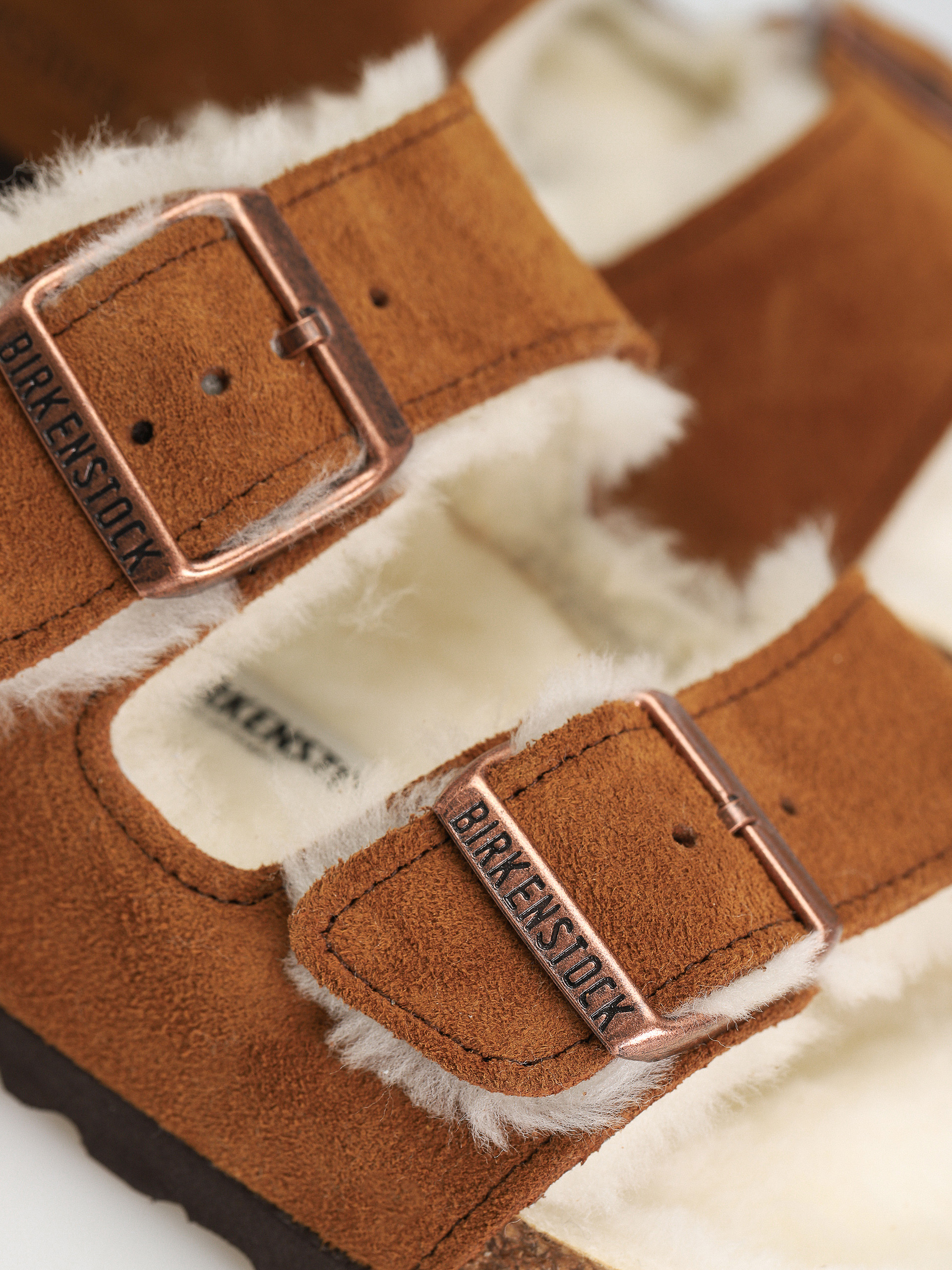 Šľapky Birkenstock Arizona Suede Leather Narrow Wmn (mink)