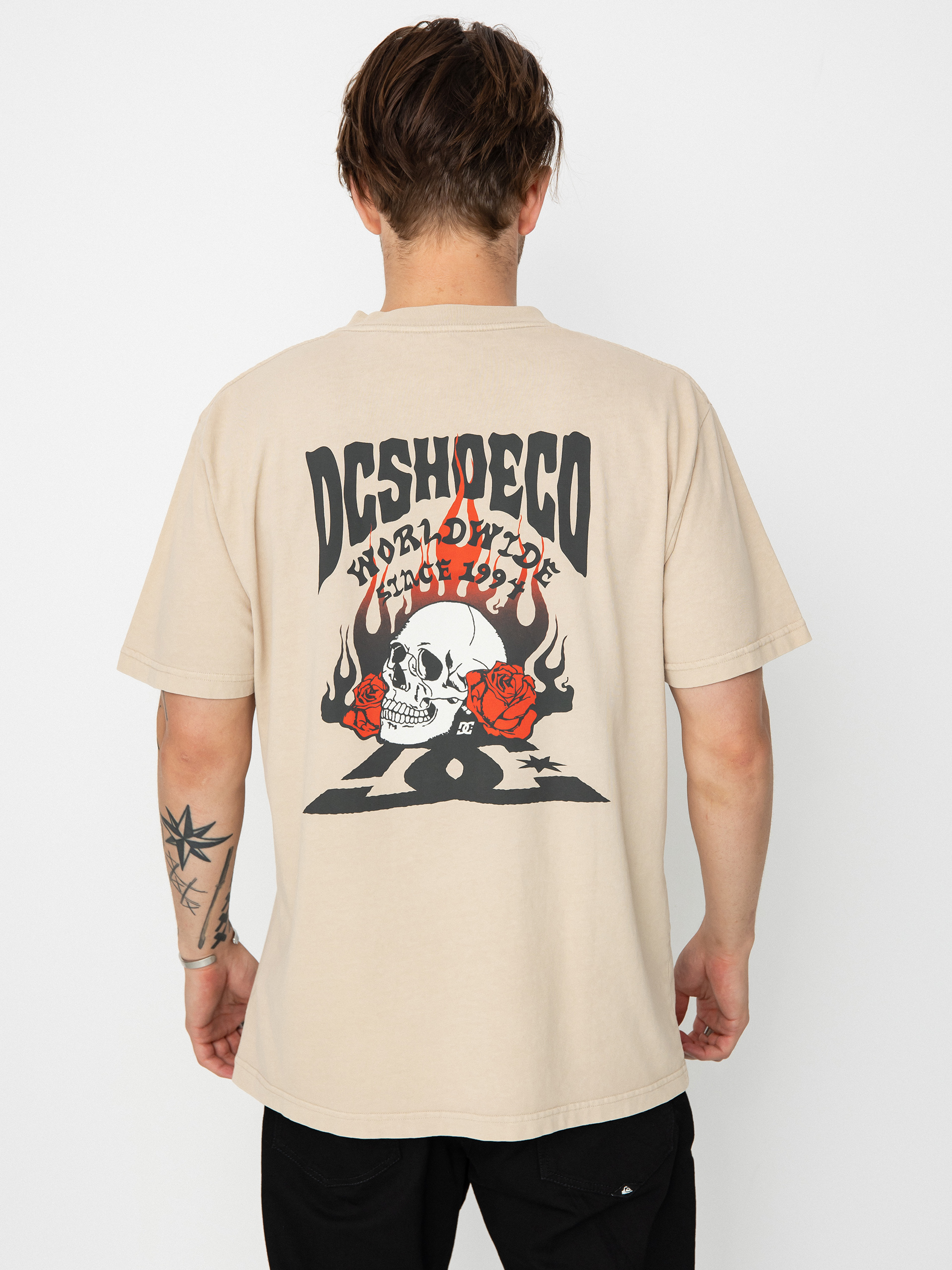 Tričko DC Defiant (plaza taupe enzyme w)