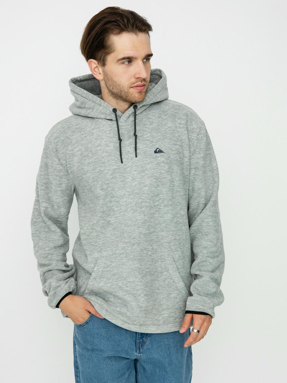 Mikina Quiksilver Essentials (light grey heather)